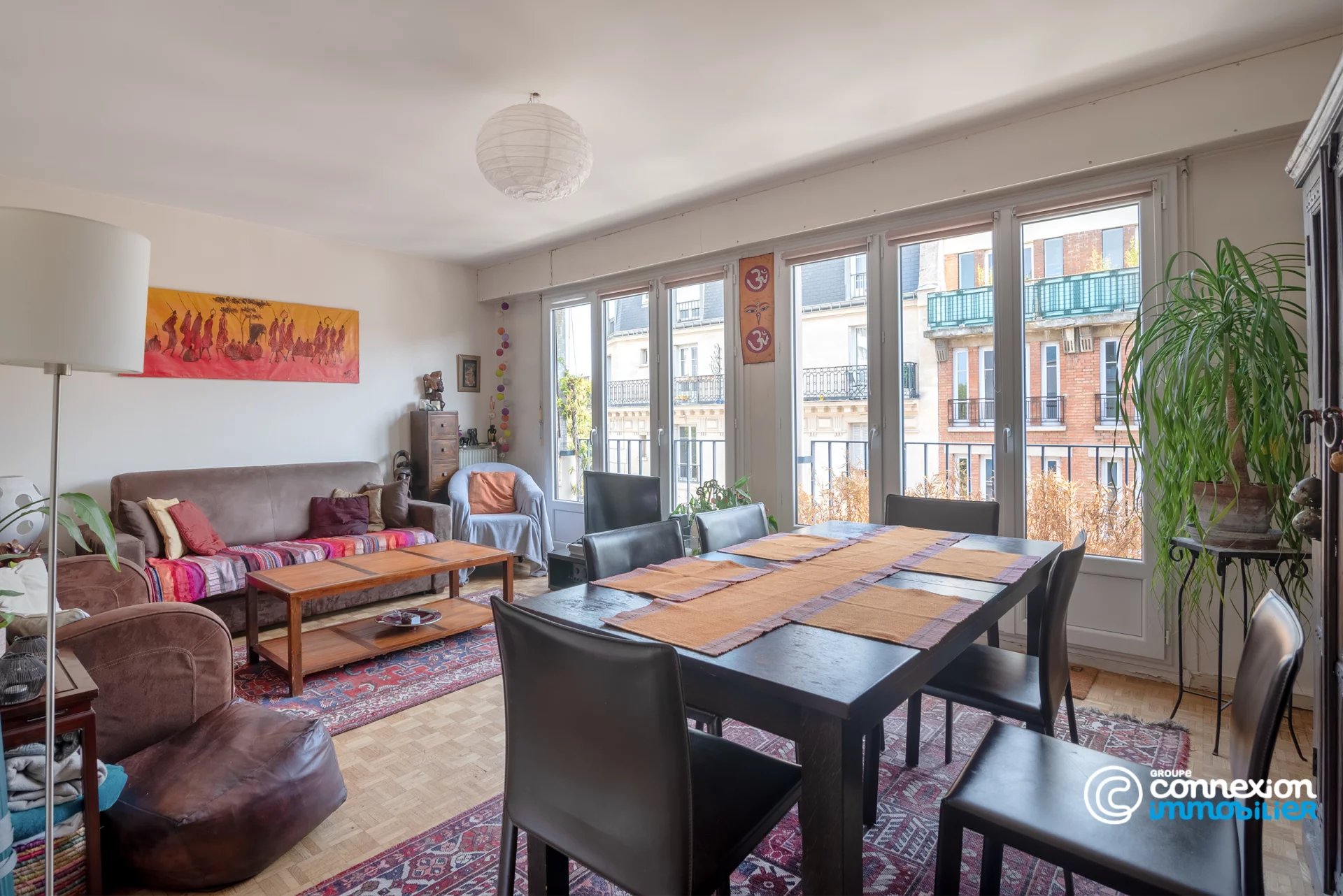 Appartement pour une famille , trois chambres, en étage, lumineux