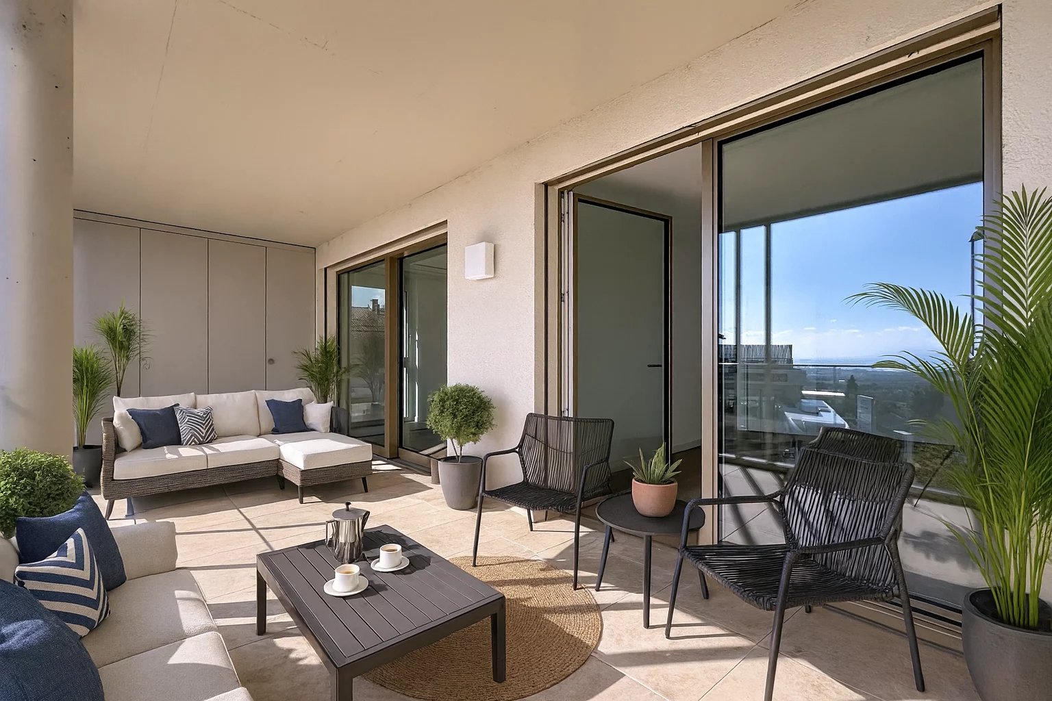 Appartement lumineux avec vue sur le Leman