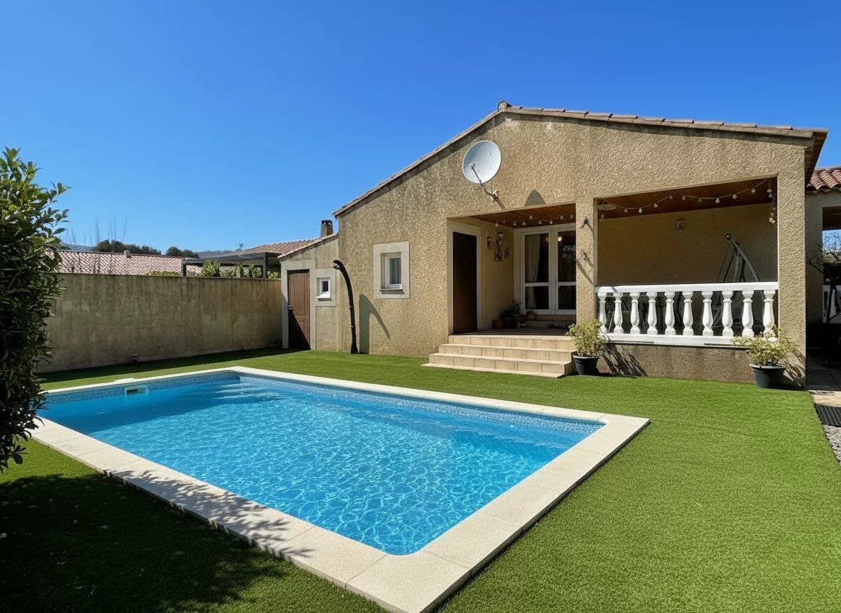 Villa plain-pied 5 pièces 101 m² avec piscine - Proprietés Coté Sud