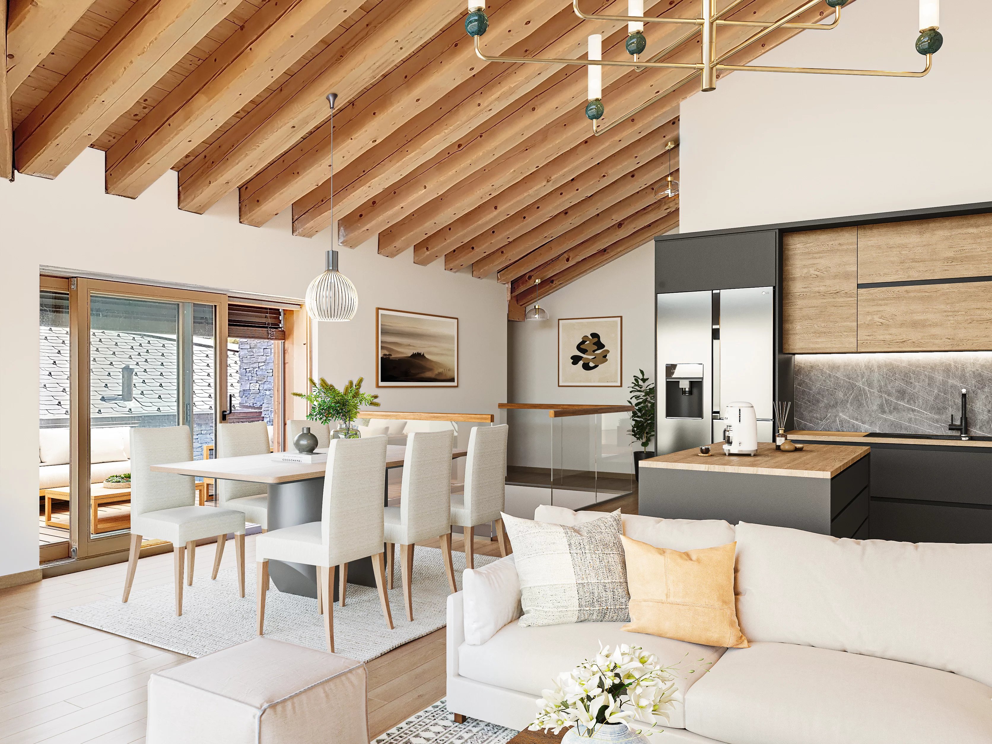 Magnificent duplex apartment in the heart of Nendaz