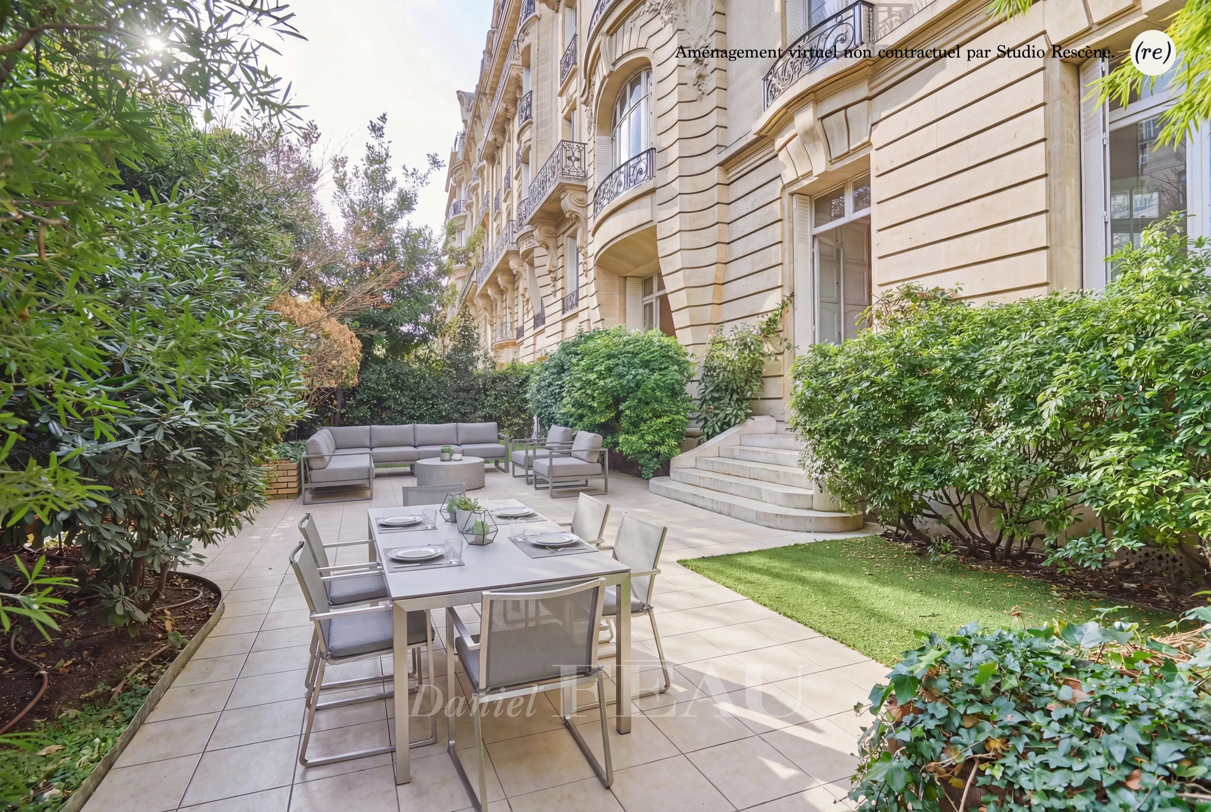 Paris XVIe - Avenue Henri Martin - Square Lamartine