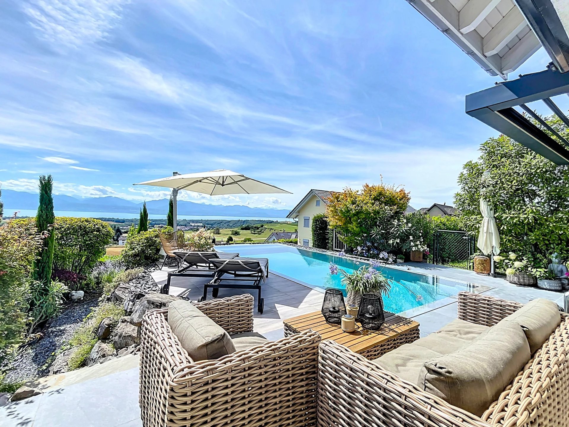 Un havre de paix face à un panorama d’exception