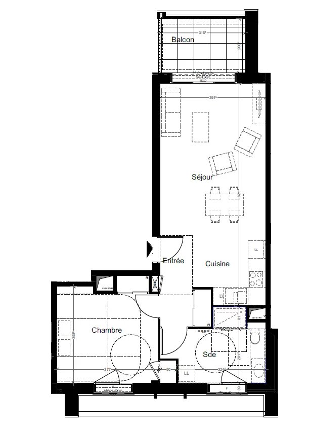 Appartement 2 pièces 56 m² · à Saint-Julien-en-Genevois · 56 m² · 345 000 €