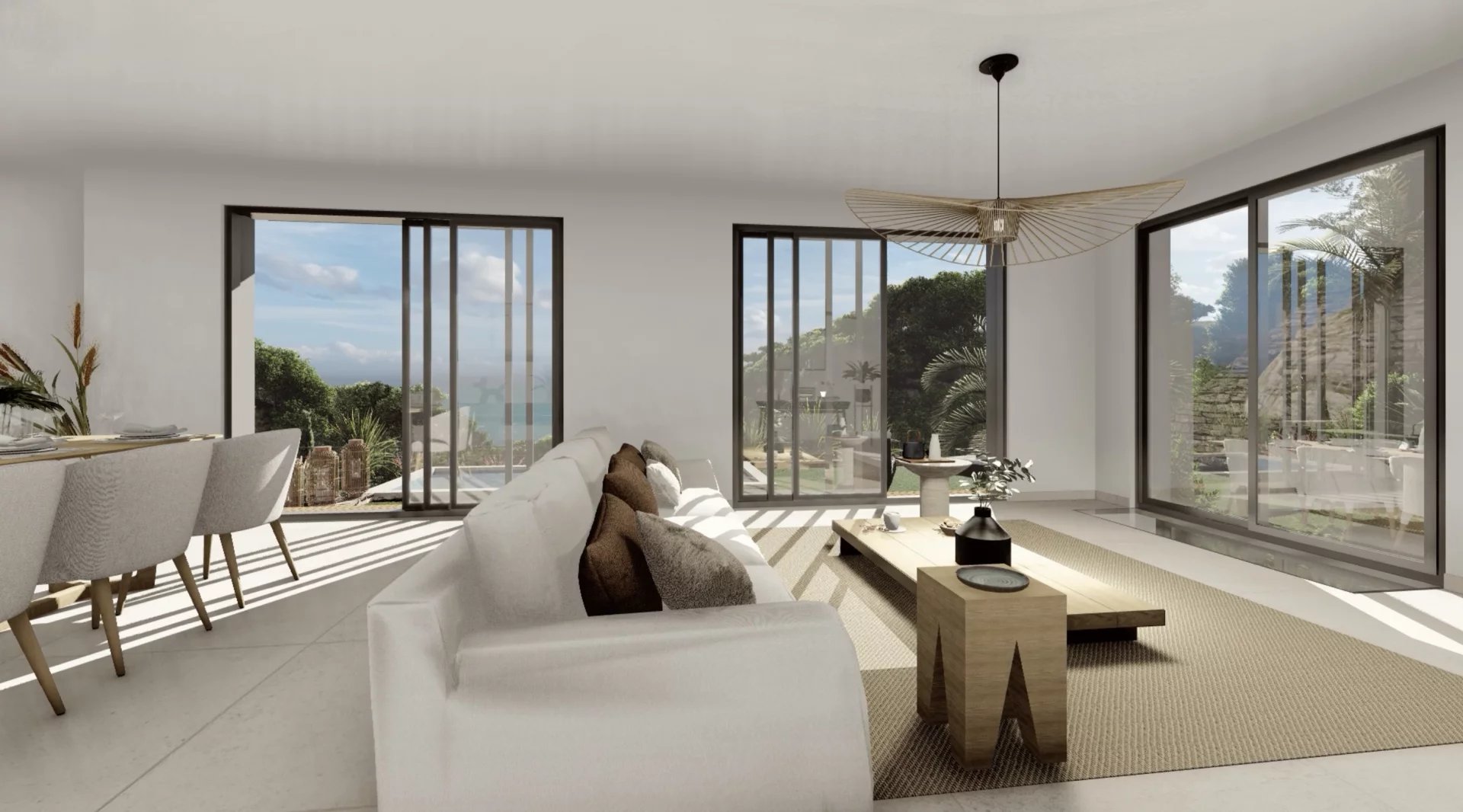 Eze - Villa neuve 223m², piscine, vue mer