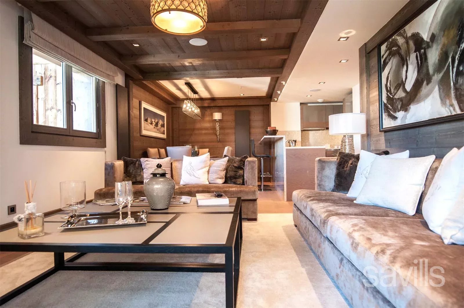 Well presented apartment within the prestigious Six Senses residence offering concierge, swimming pool and spa services. For sale by Savills Courchevel.