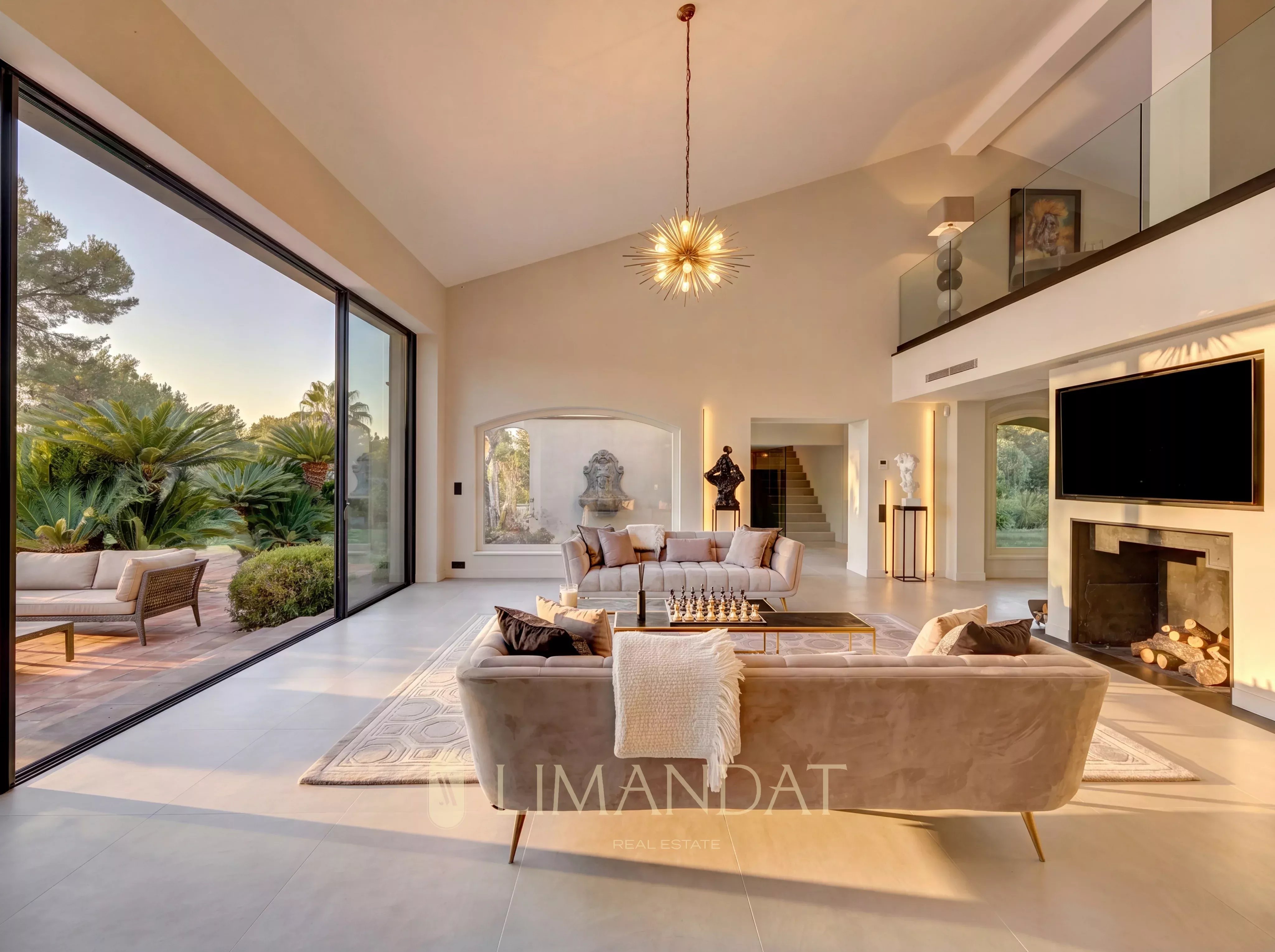Location longue durée | Mougins – Villa néo-provençale 5 suites, piscine, parc paysager 3 500 m²