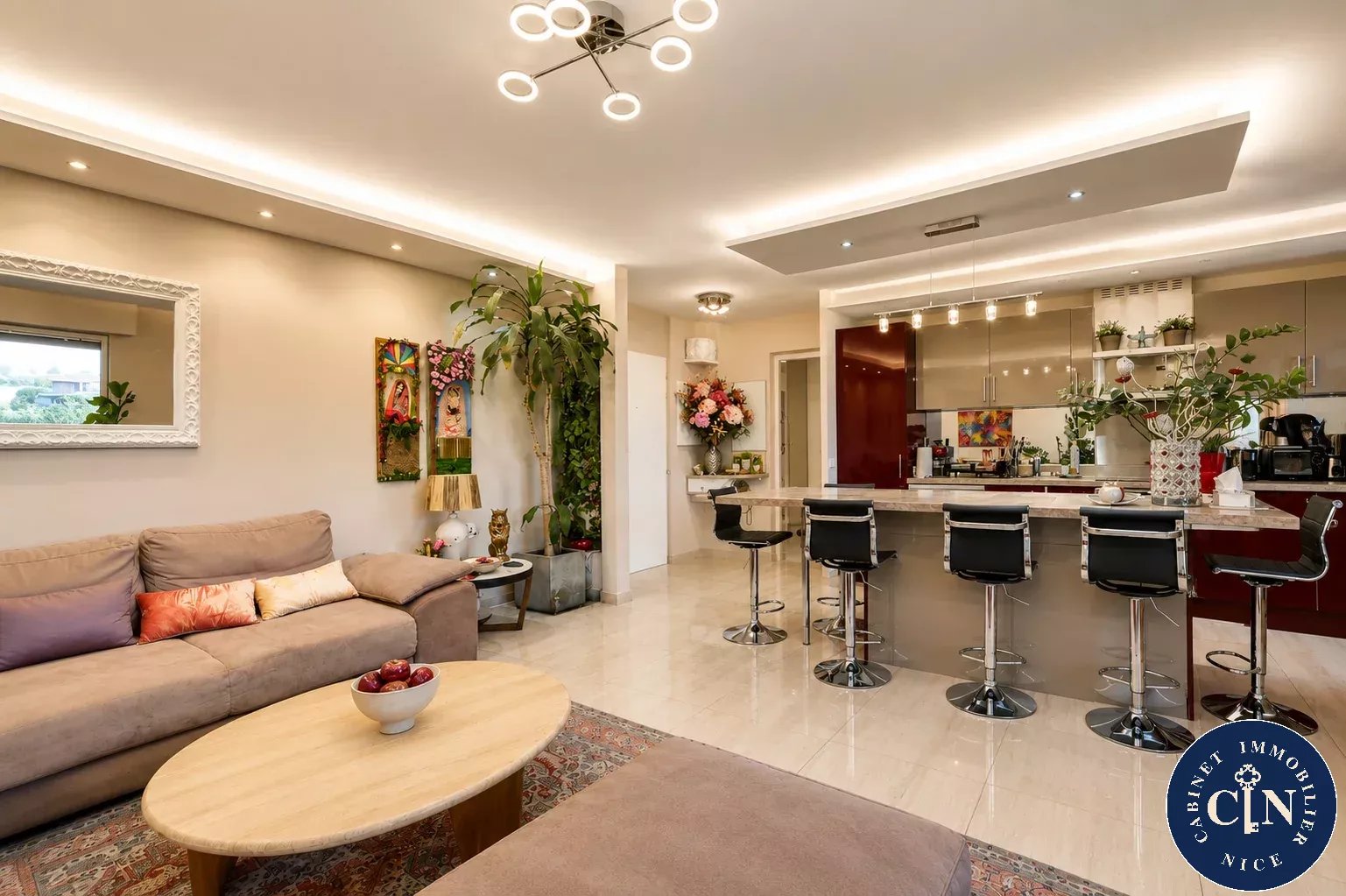 3 pièces 75 m² - STANDING Terrasse - Fabron — photo 4