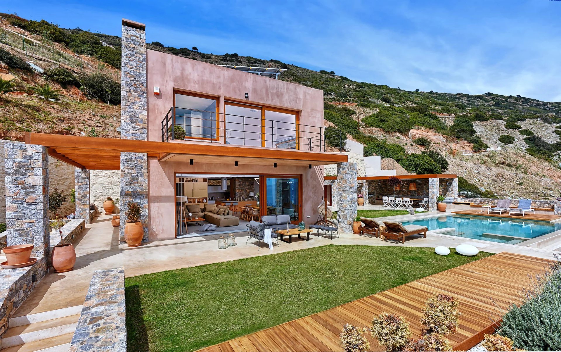Crete - Holiday rental - House - 6 Persons - 3 Bedrooms - 2 Bathrooms - Swimming pool