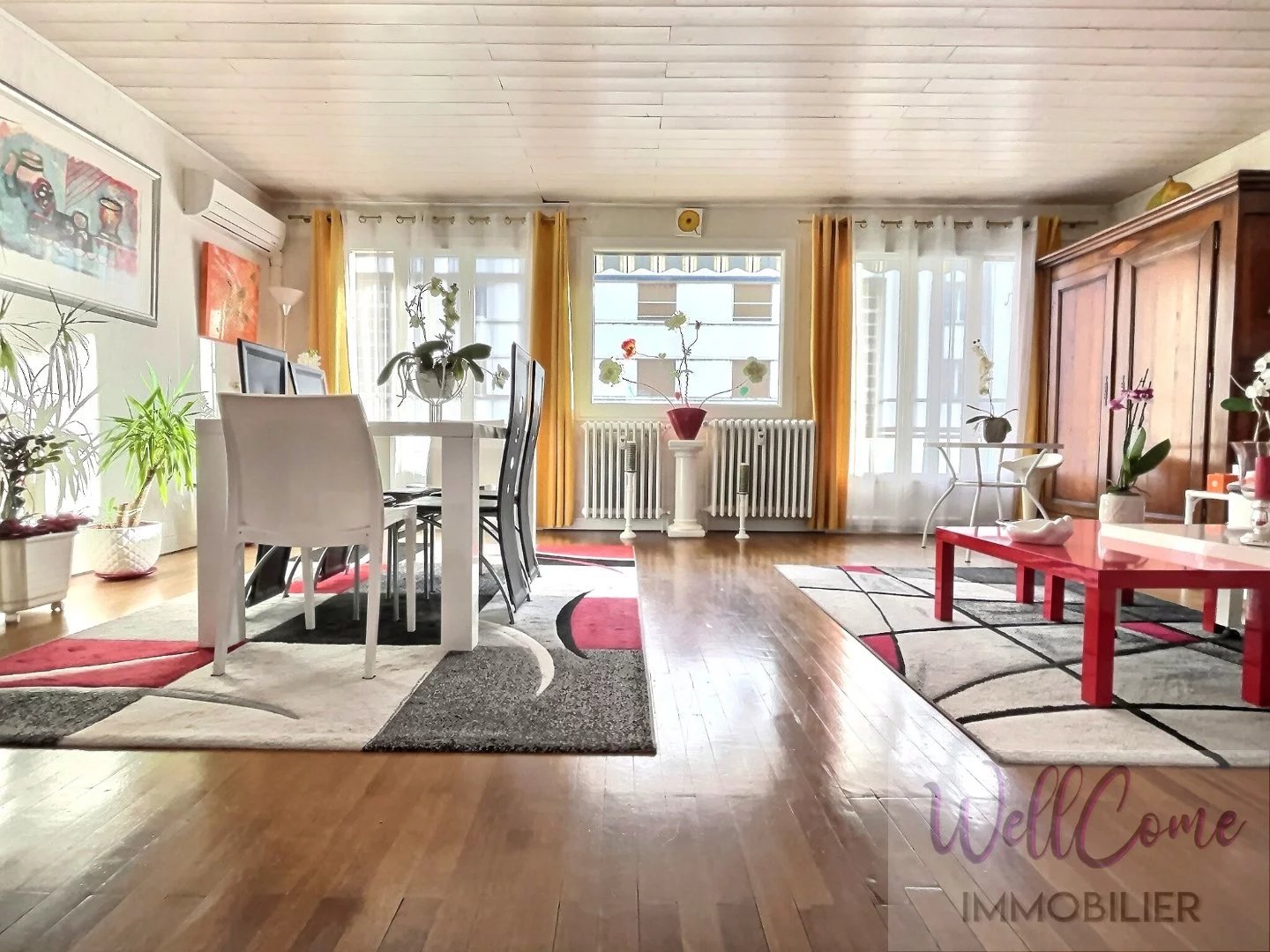 AIX LES BAINS appartement 75.50m² rénové et climatisé au 6ème étage + cave