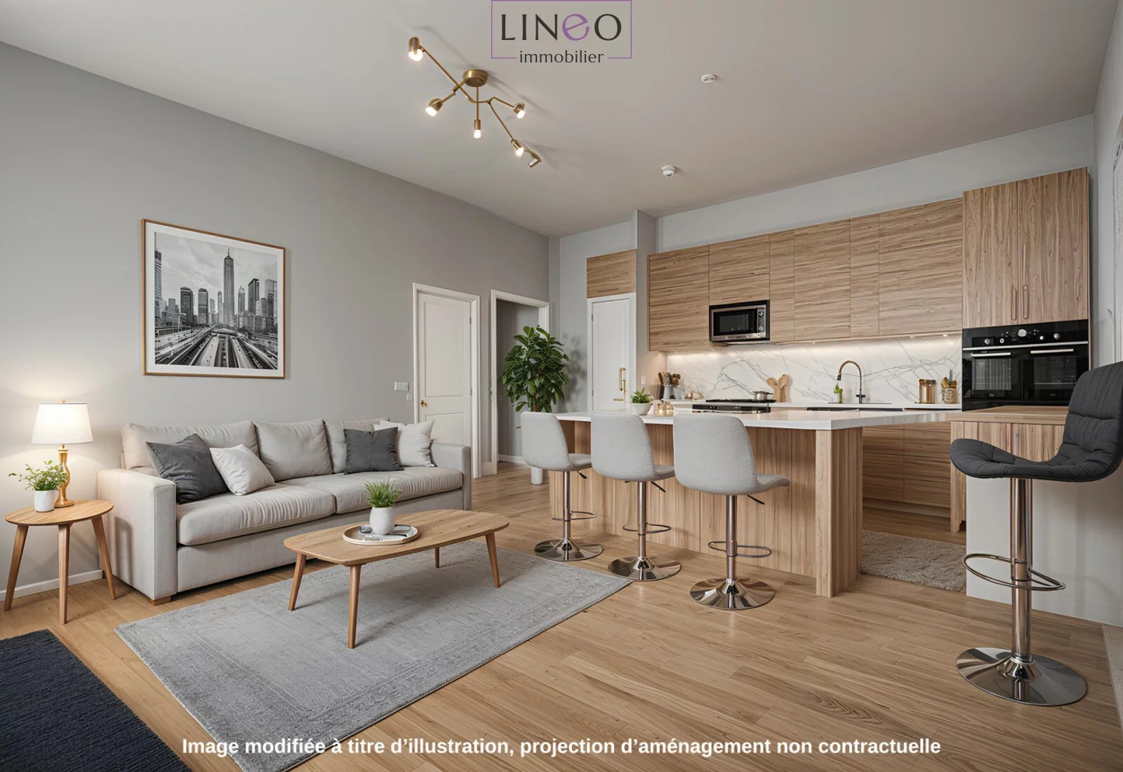 vente appartement - 3 pièce(s)