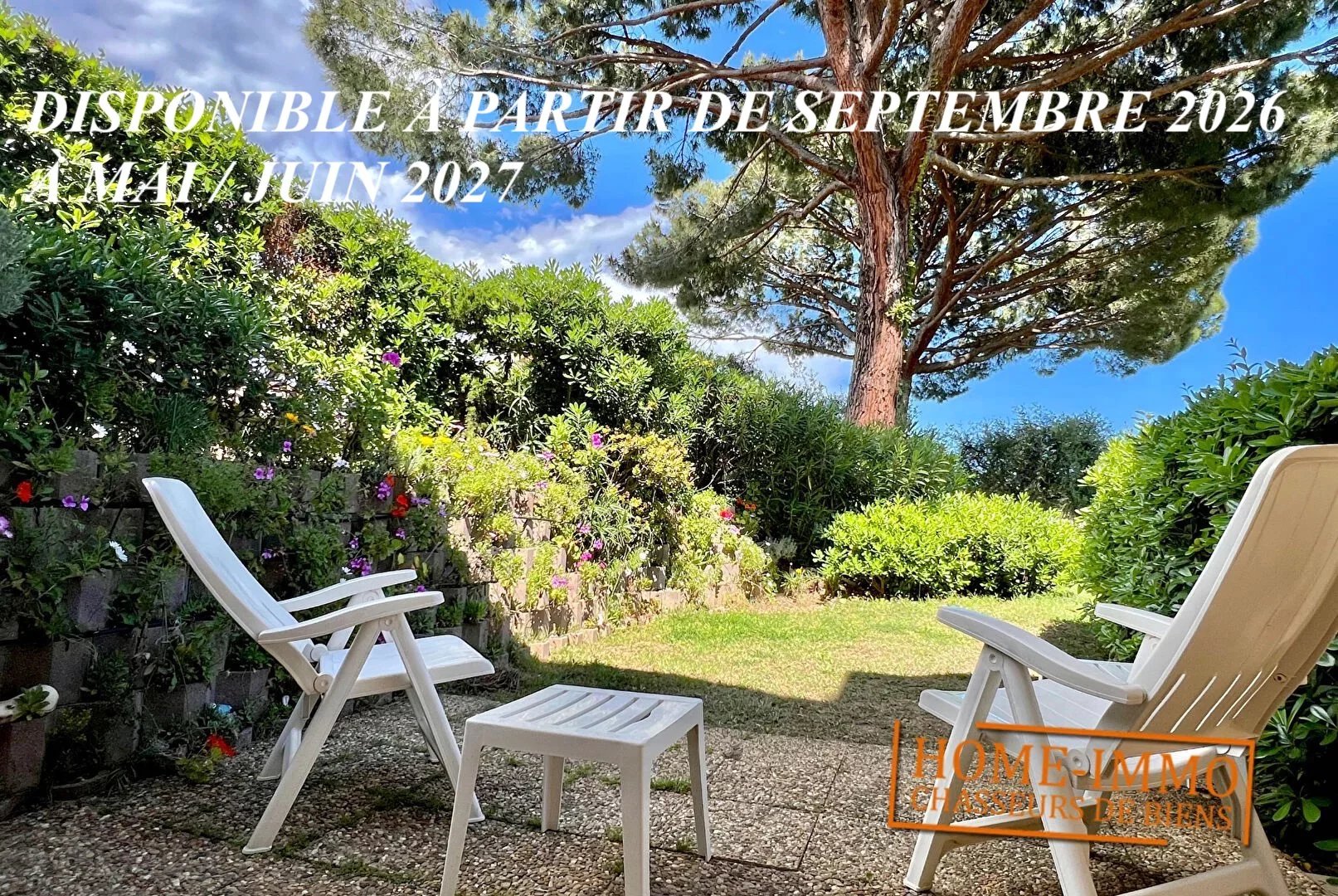 ANTIBES - LOCATION T2 MEUBLE 1ER SEPTEMBRE - BAIL ETUDIANT / MOBILITE