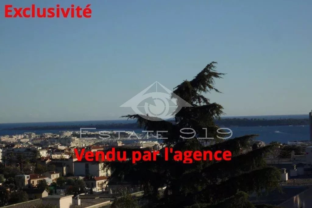 Cannes, 4 pièces Dernier étage, vue mer