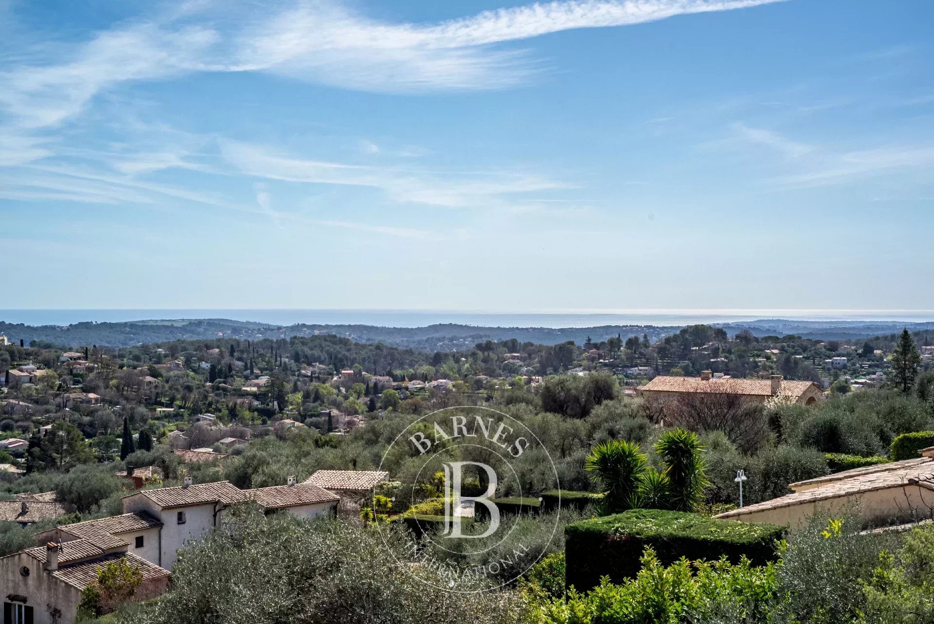 Modern - architect-designed with panoramic sea views stretching from Nice to Antibes