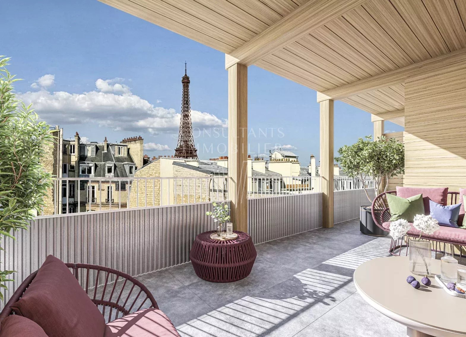 EXCEPTIONEL TRIPLEX 4 CHAMBRES BALCONS VUE DEGAGEE