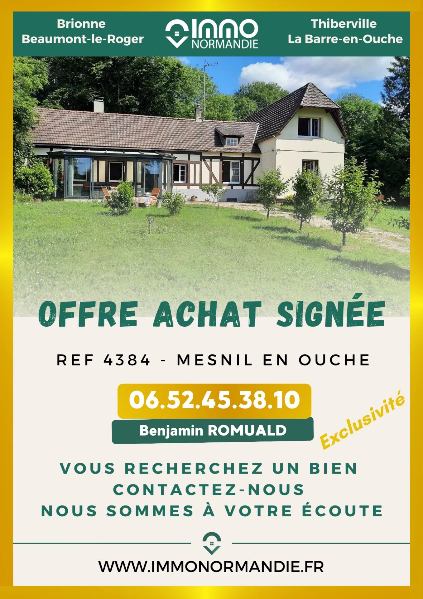 Agence immobilière de AGENCE DE LA BARRE EN OUCHE