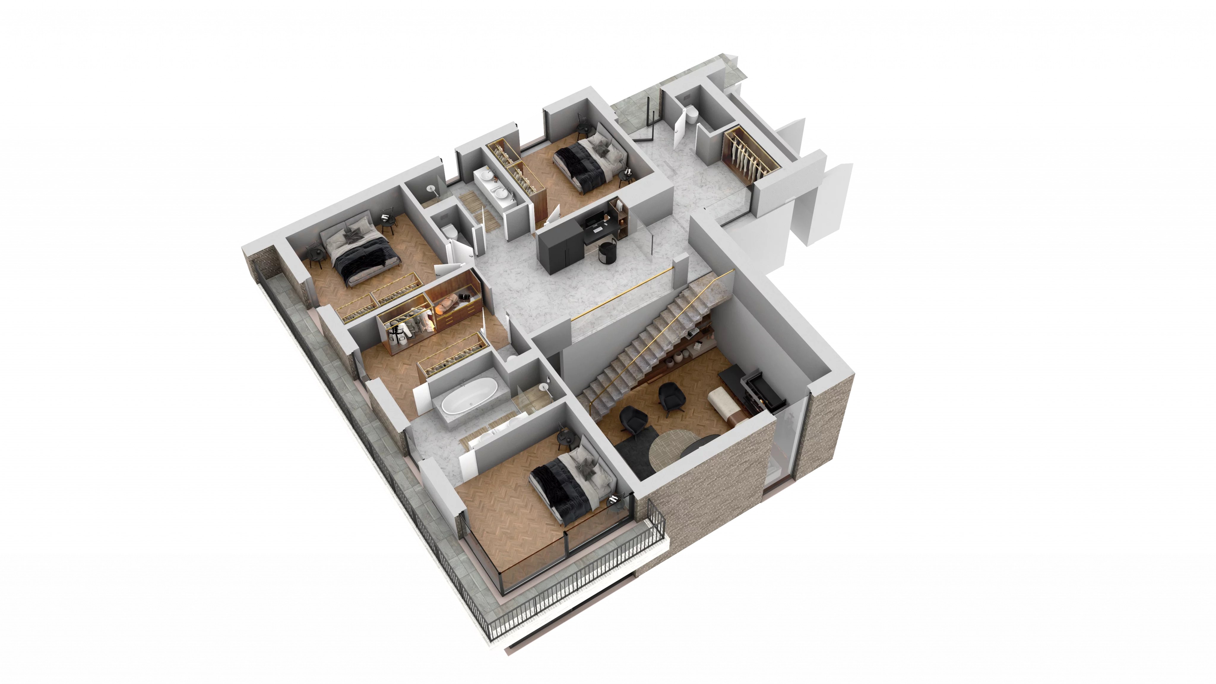 Uccle - Observatoire - Terrain avec permis pour un immeuble de 3 unités