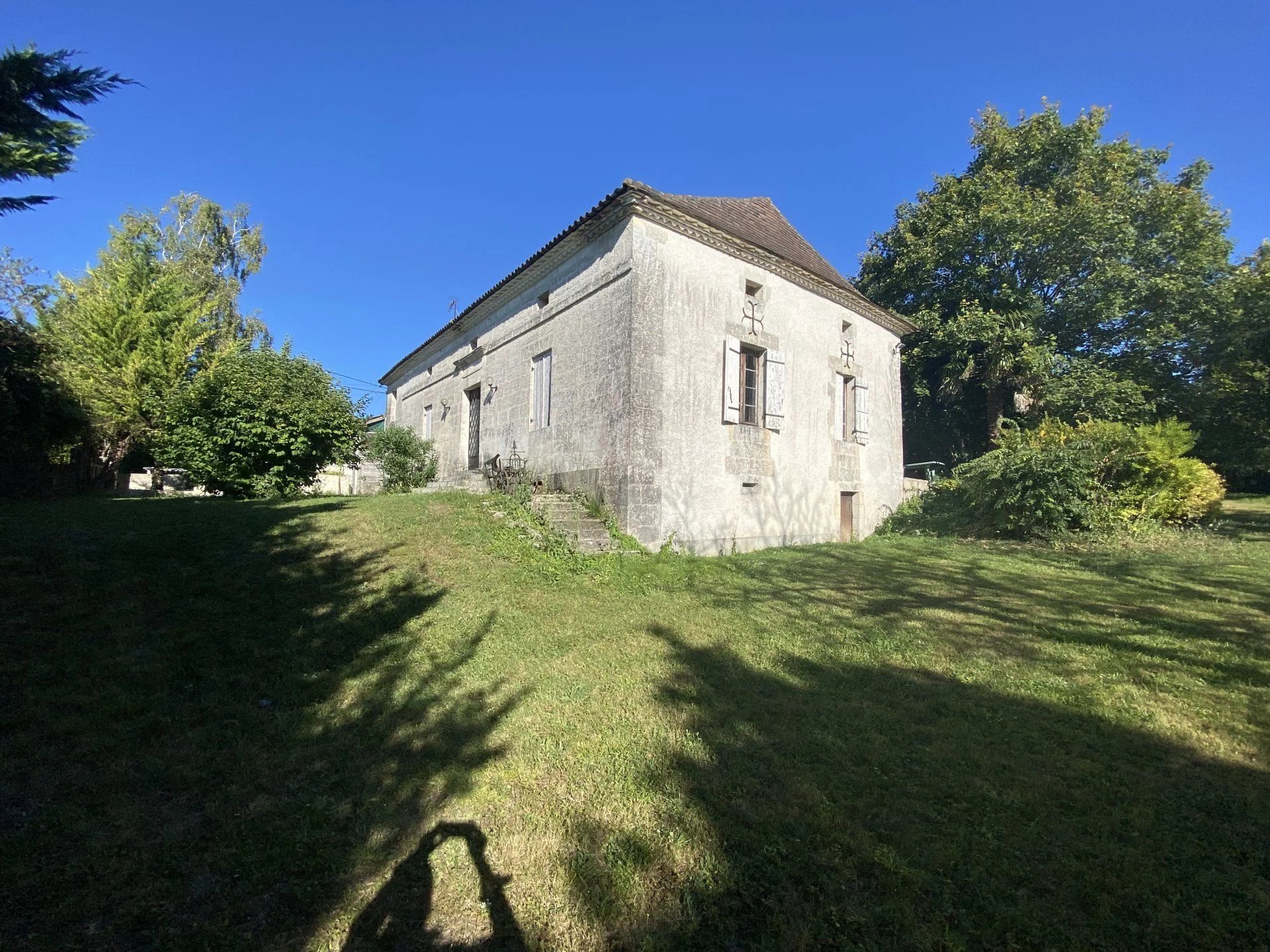 Old bourgeois house with park