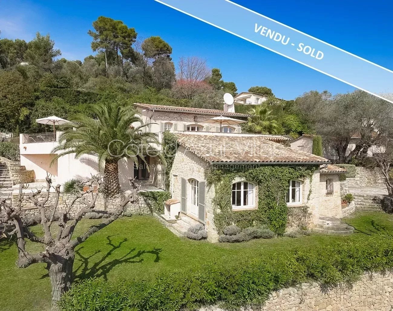 Mougins - Superbe villa avec splendide vue mer et campagne