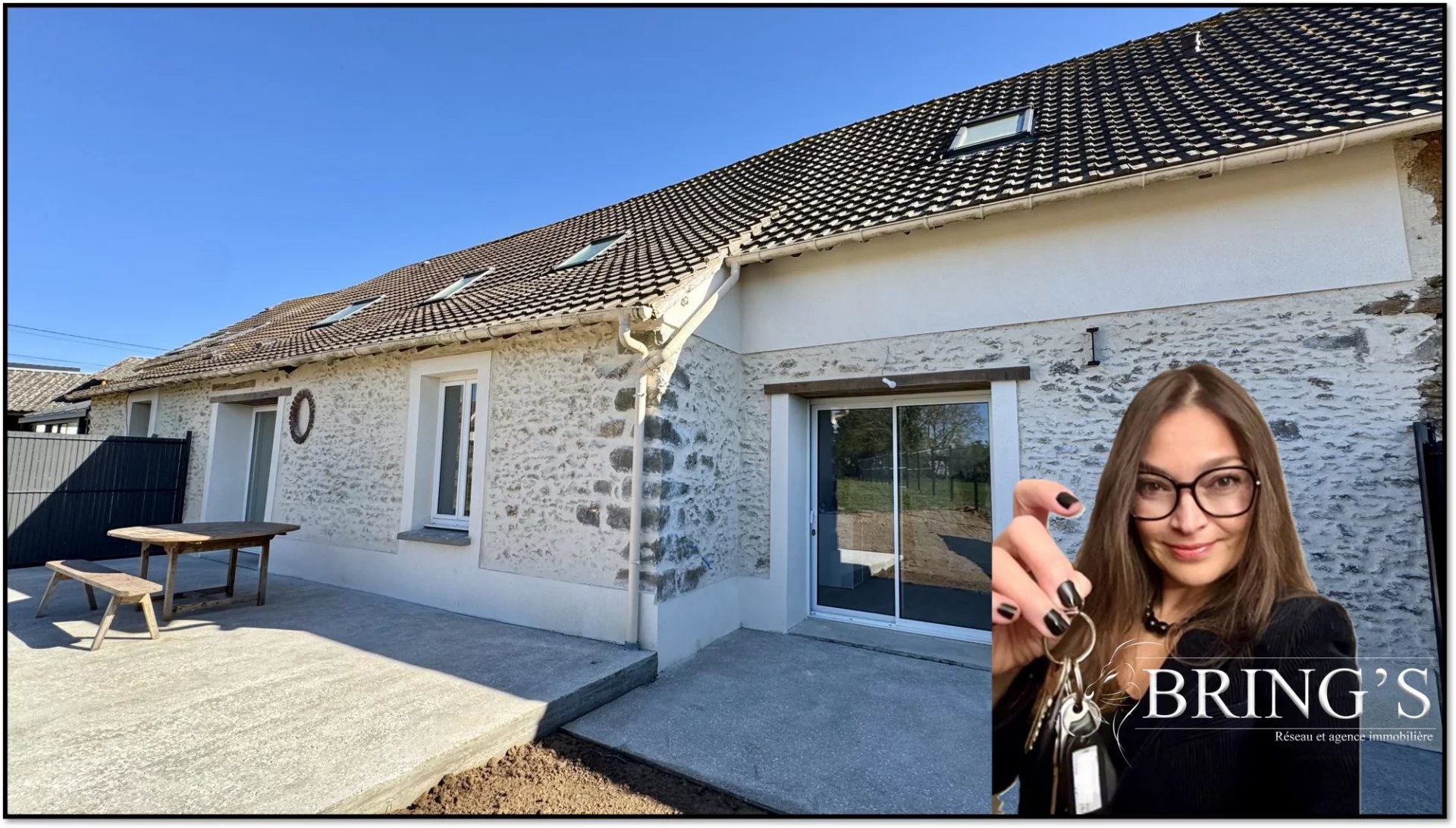 5mn CONDÉ-SUR-VESGRE 78113 - Maison ancienne rénovée - 4 cham