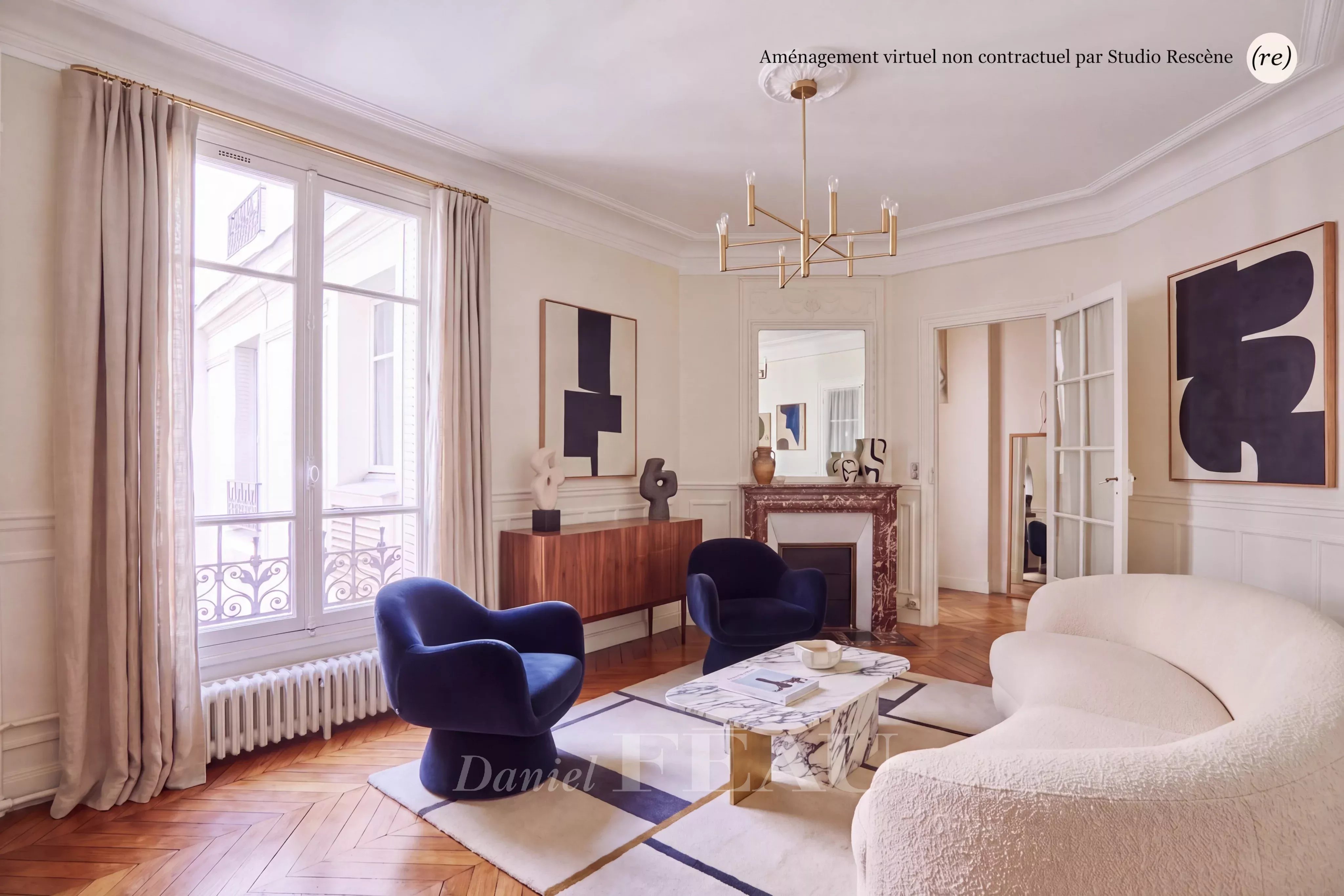 Paris VIIe - Gros Caillou  - Université - 2 chambres/68 m² - 4 ème étage Asc