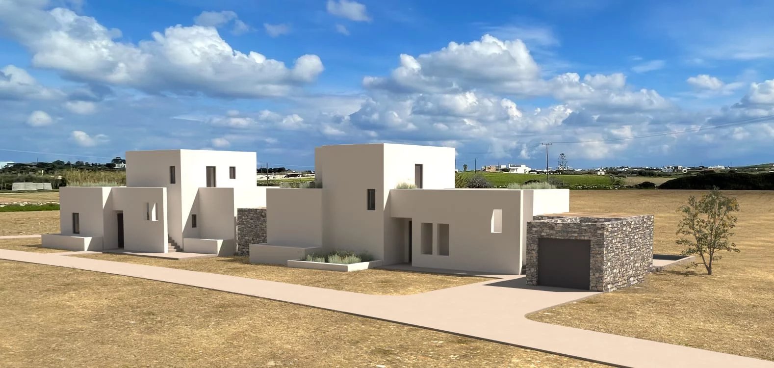 FOR SALE – 2 NEW VILLAS WITH PRIVATE POOLS – PAROS ISLAND