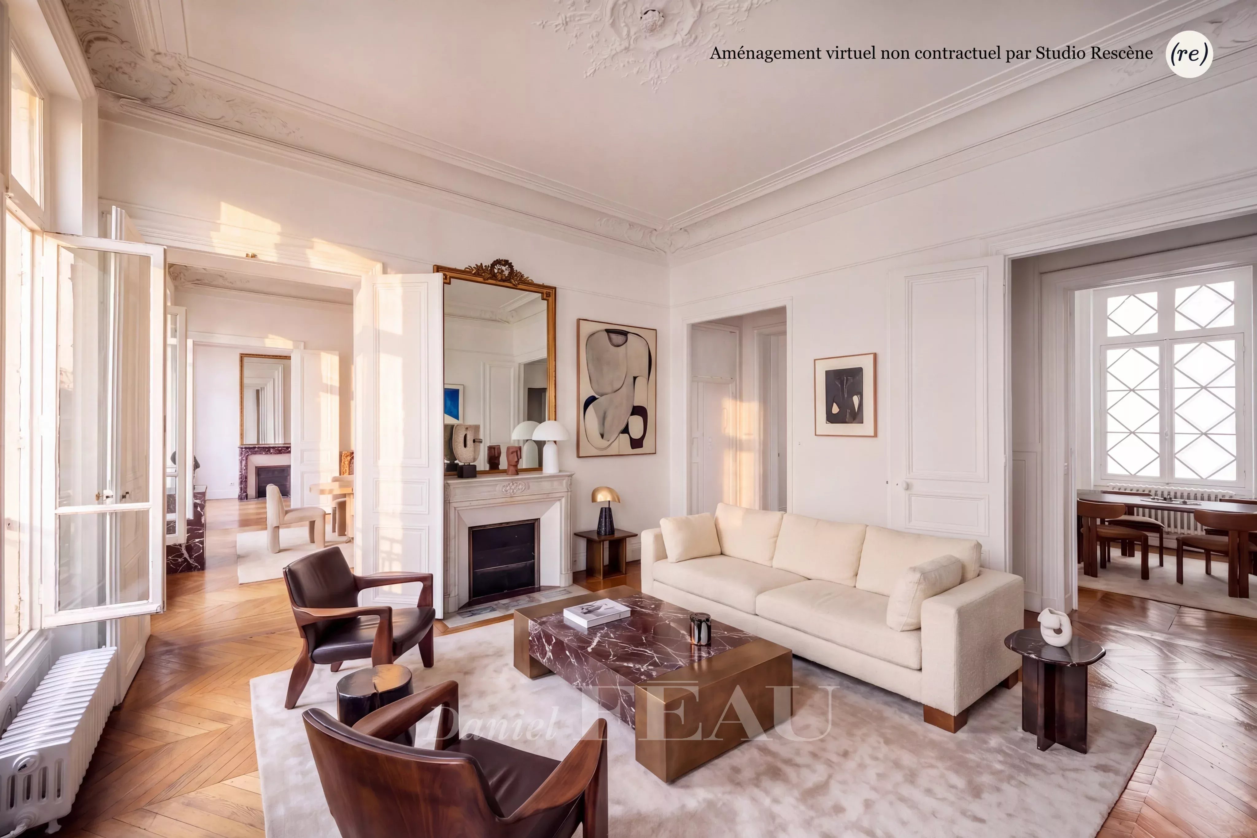 Paris Ier – Rue Saint Honoré - Vue Eglise Saint Roch – 133m² - 3 chambres