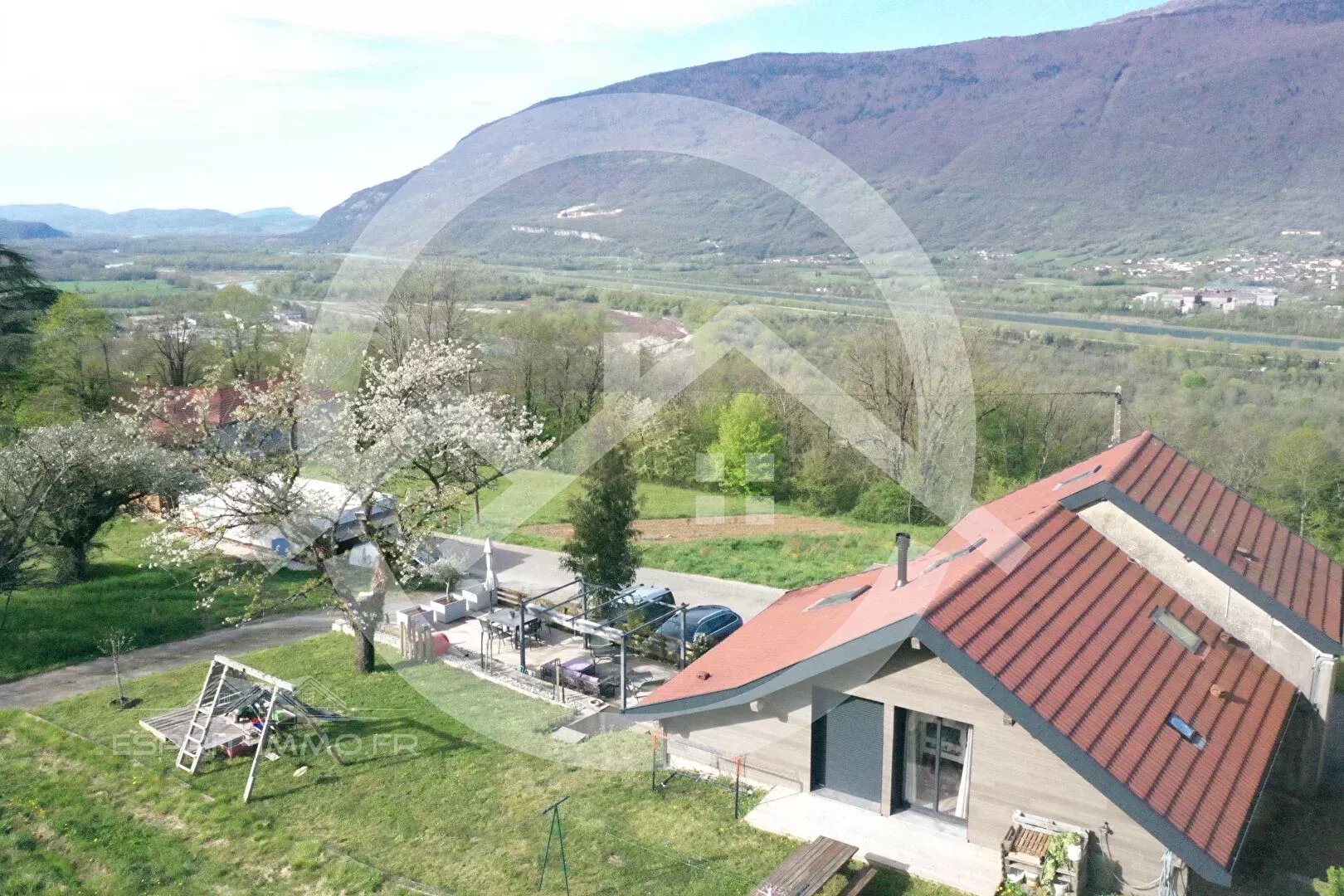 Maison en pierres avec Vue Rhône