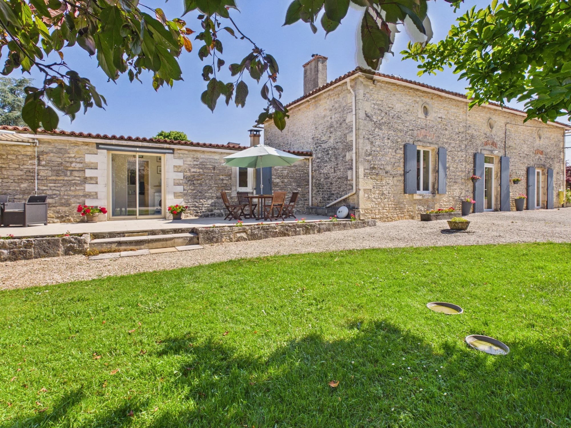Stunning stone property with panoramic countryside views, pool and outbuildings