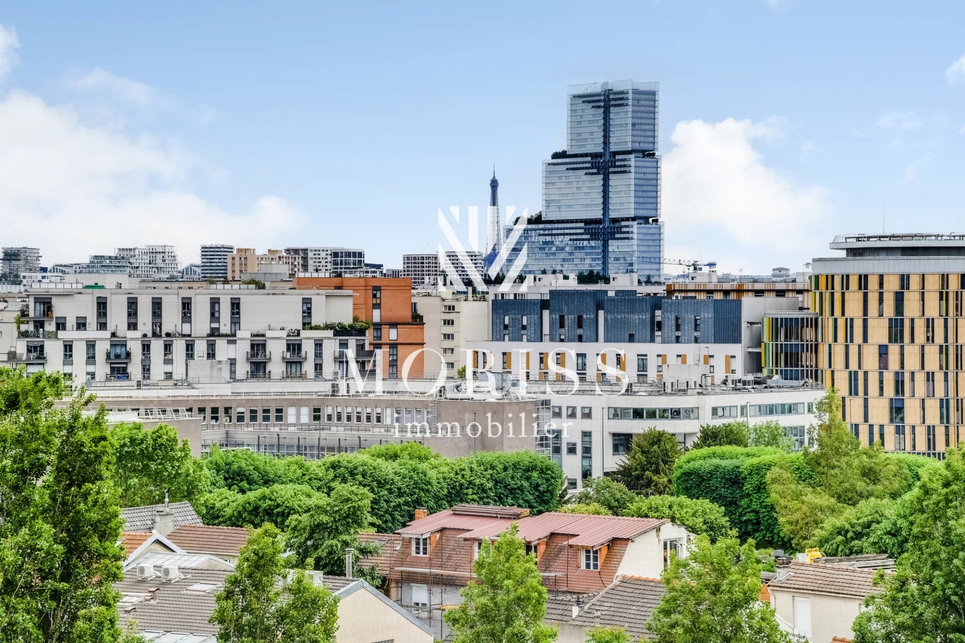 2 PIÈCES / EXTÉRIEUR / VUE TOUR EIFFEL / ÉTAGE ÉLEVÉ / SAINT-OUE - Image Array