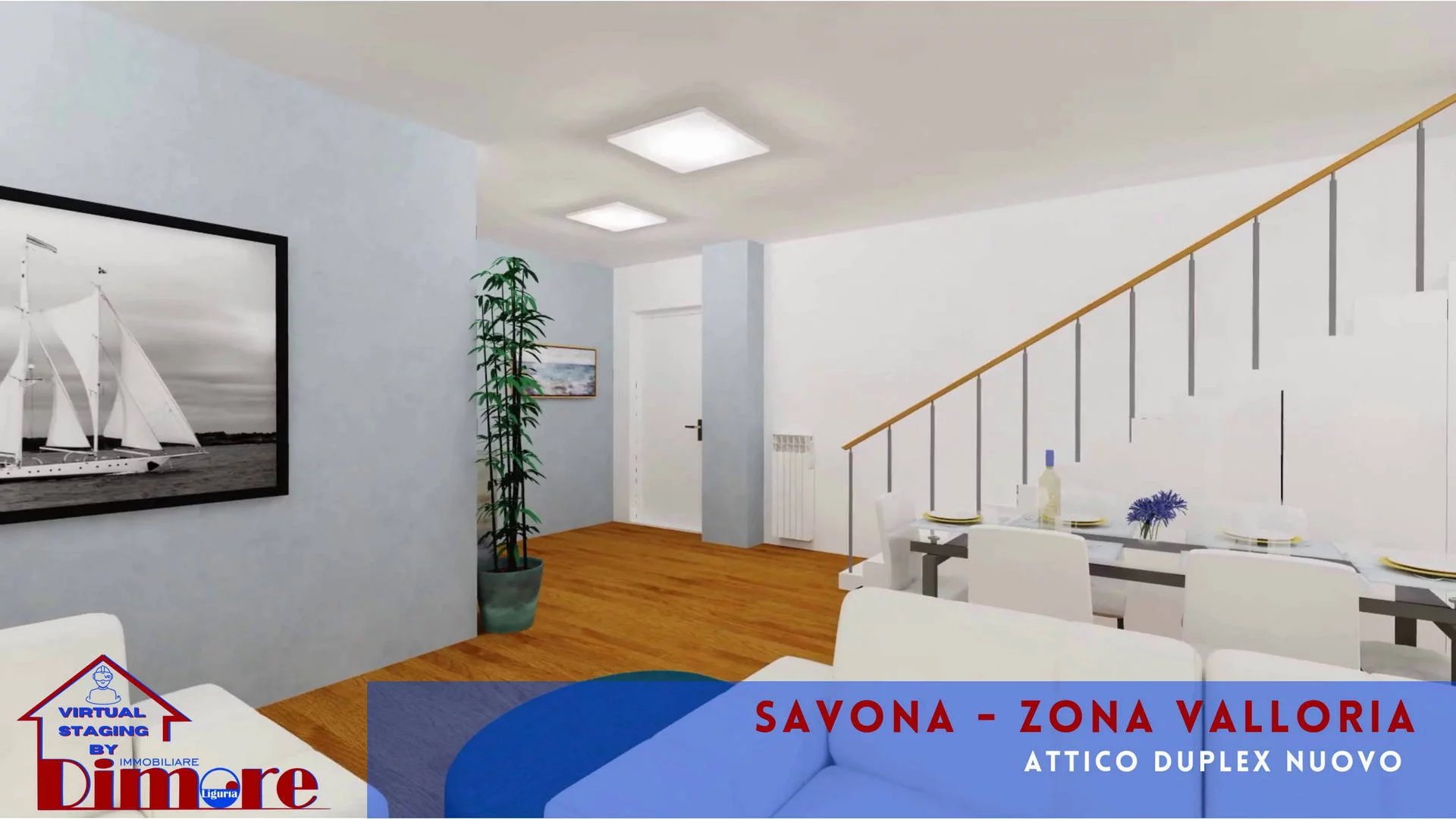 A Savona grande attico nuovo con solarium privato, loggiati e bella vista mare