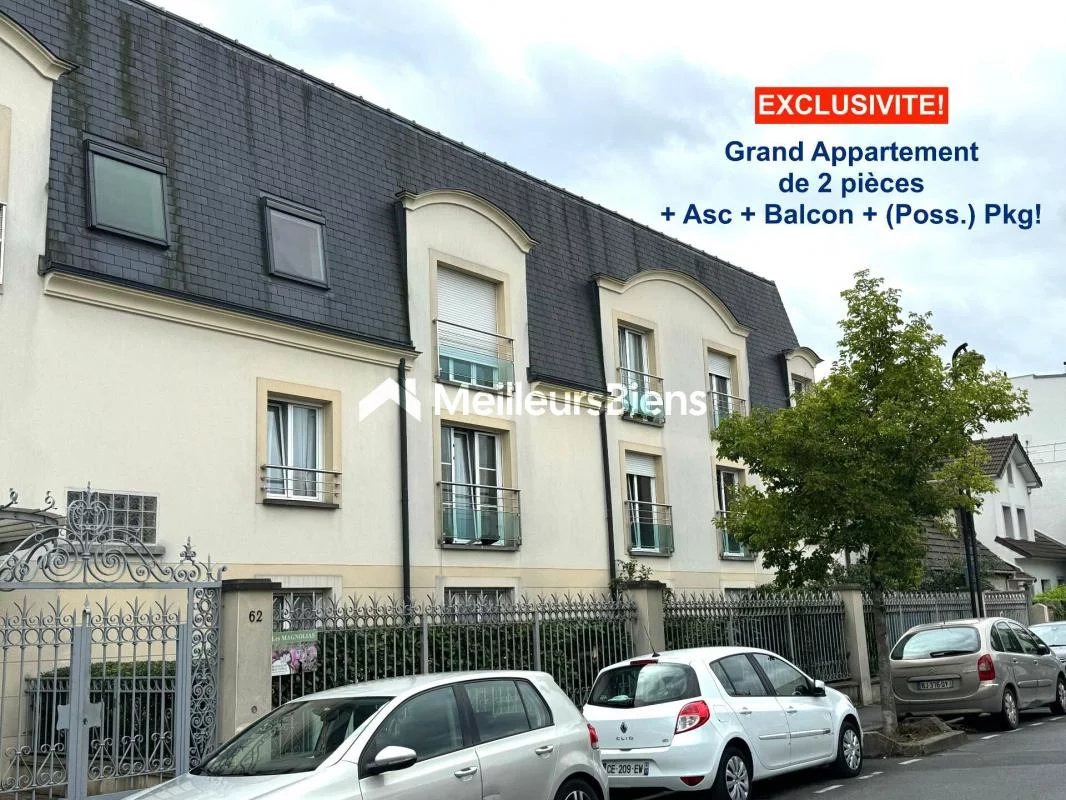 Bel appartement de 2 pièces + Asc + Balcon dans résidence récente