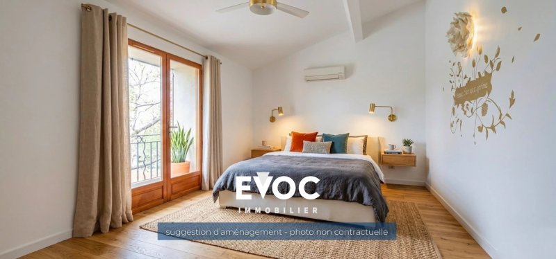 Photo 6 — Maison de caractère à vendre — Saint-Vincent-de-Barbeyrargues — T4 141 m² — Corps de ferme réhabilité — DPE C