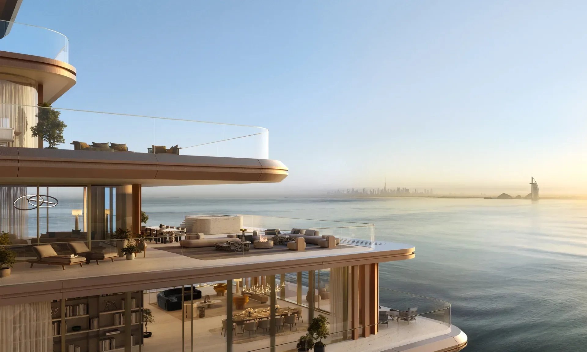 Simplex de 3 chambres aux résidences Alba, Palm Jumeirah