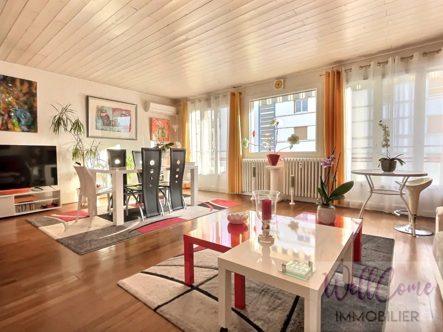 AIX LES BAINS appartement 75.50m² rénové et climatisé au 6ème étage + cave