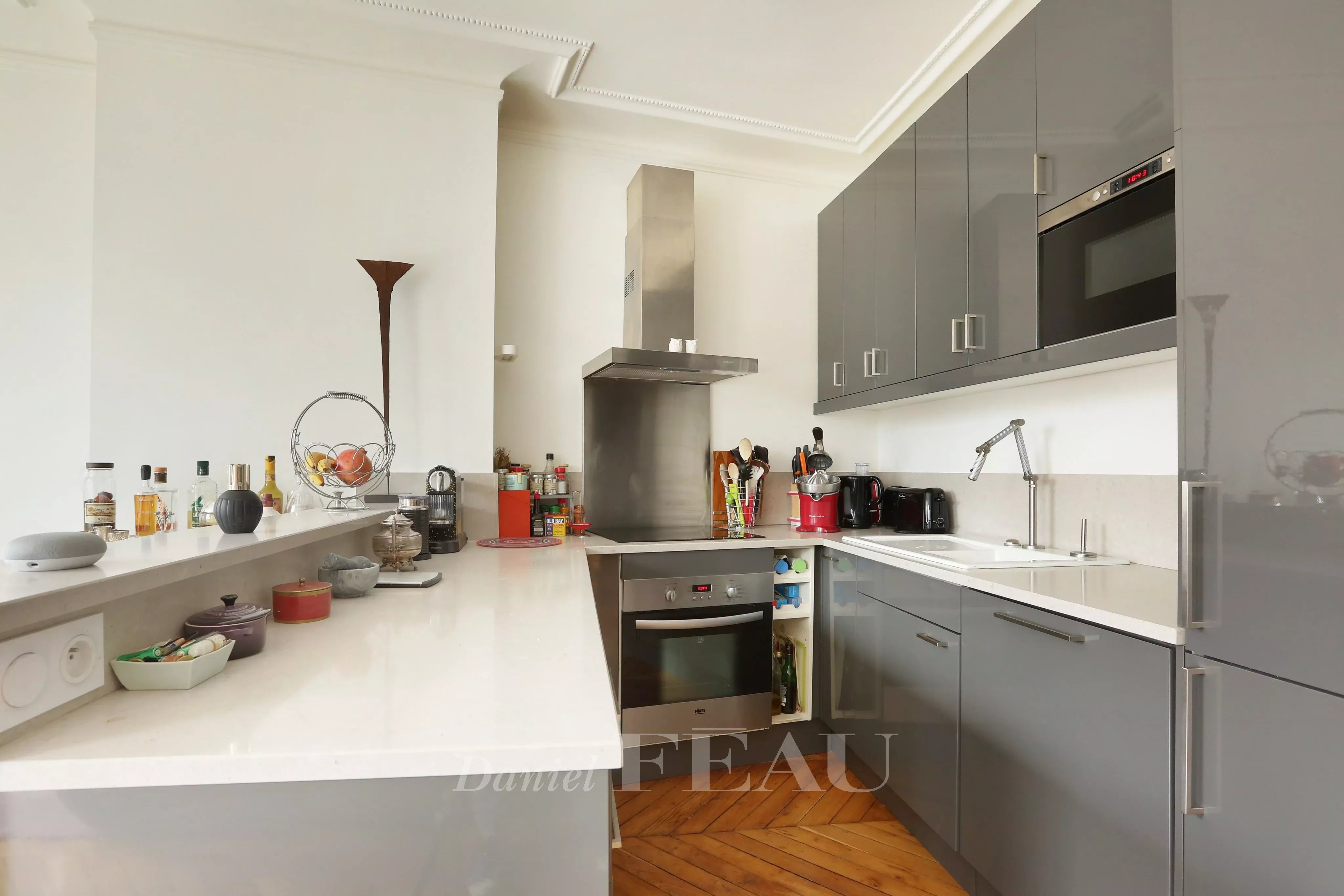 Kitchen Wooden floor Stainless steel