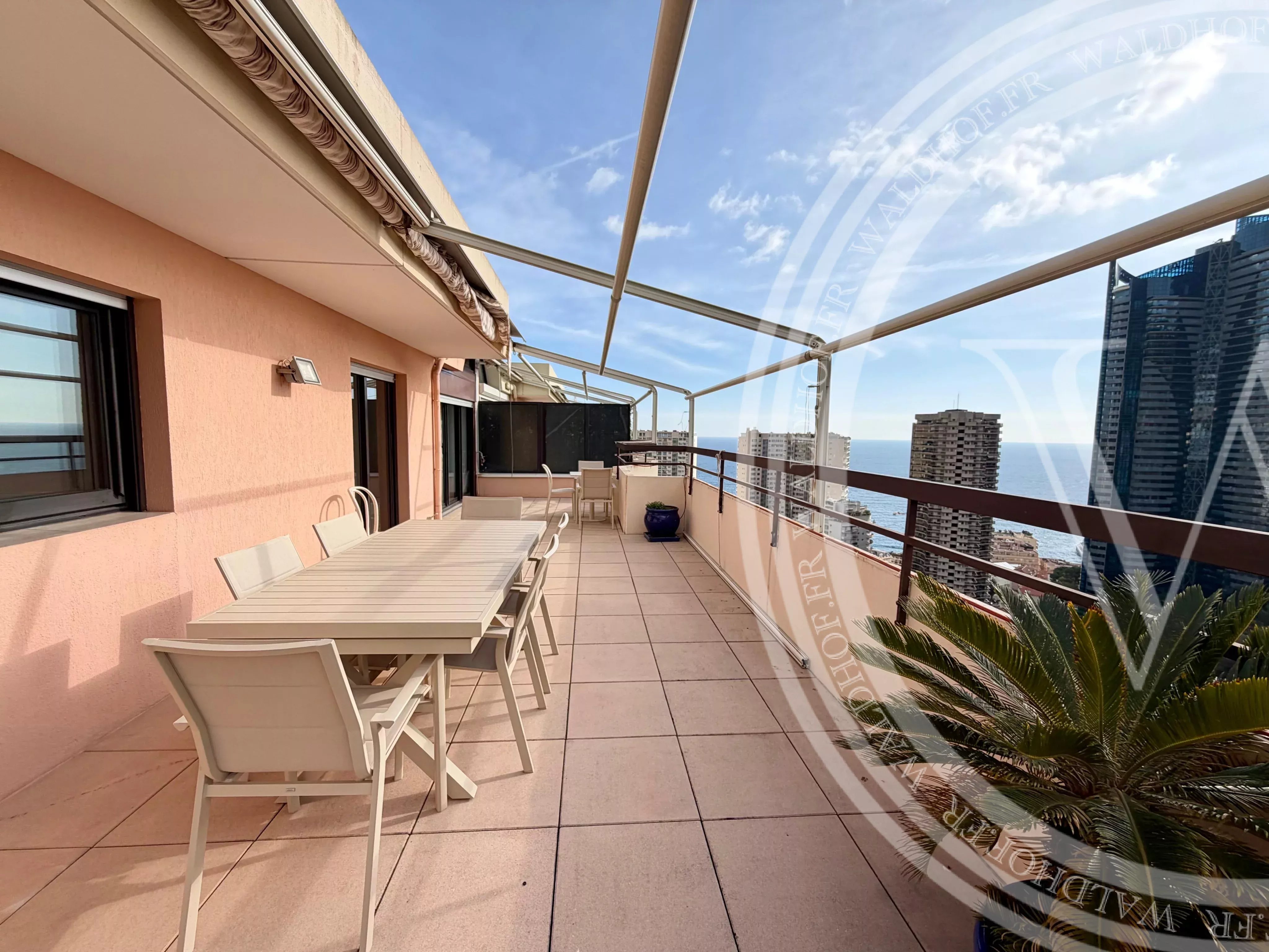 Exceptional Penthouse in Beausoleil with Panoramic Terrace and Sea Views