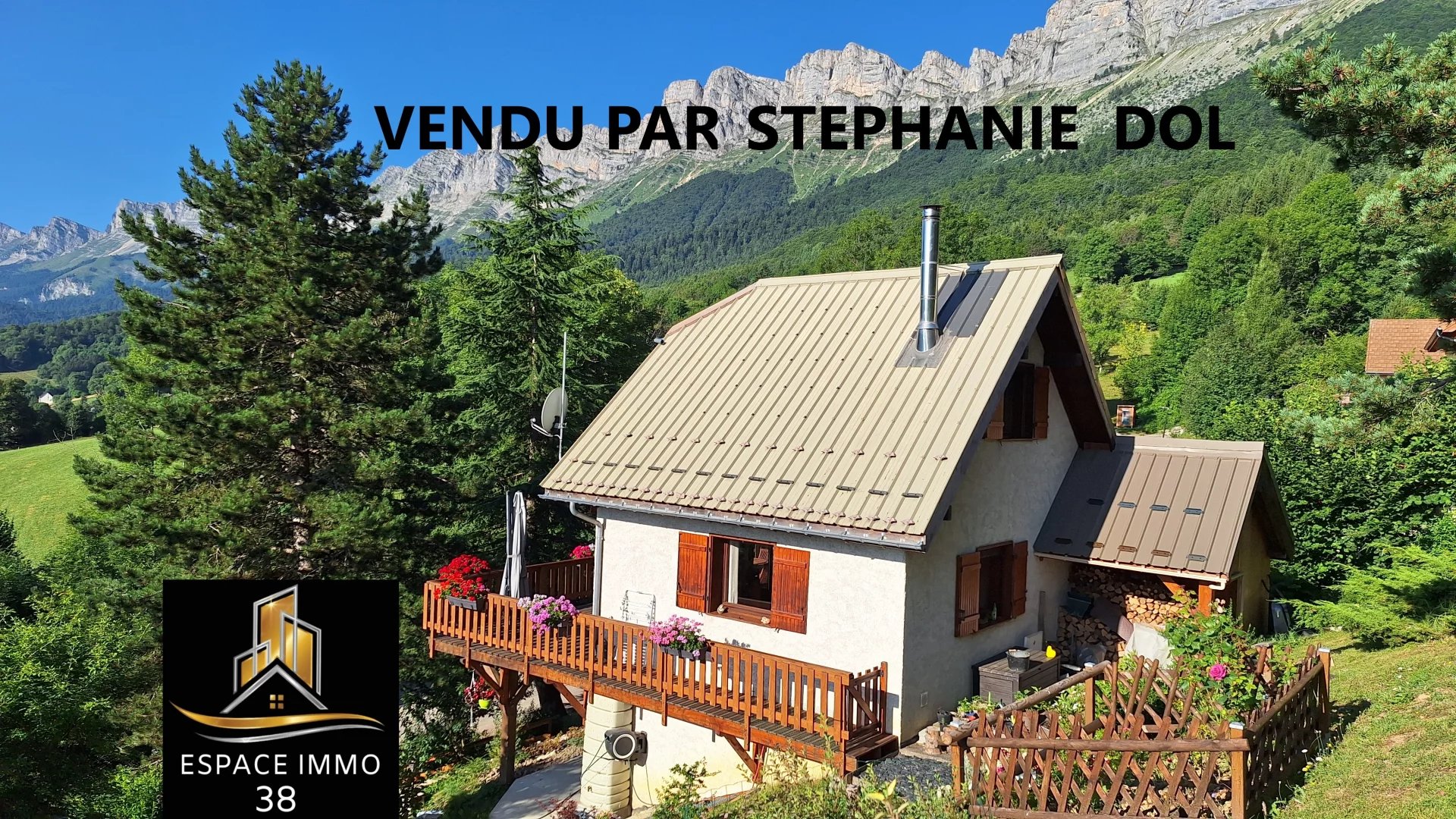 CHALET 4 PIECES AVEC GARAGE SUR 1000m² TERRAIN