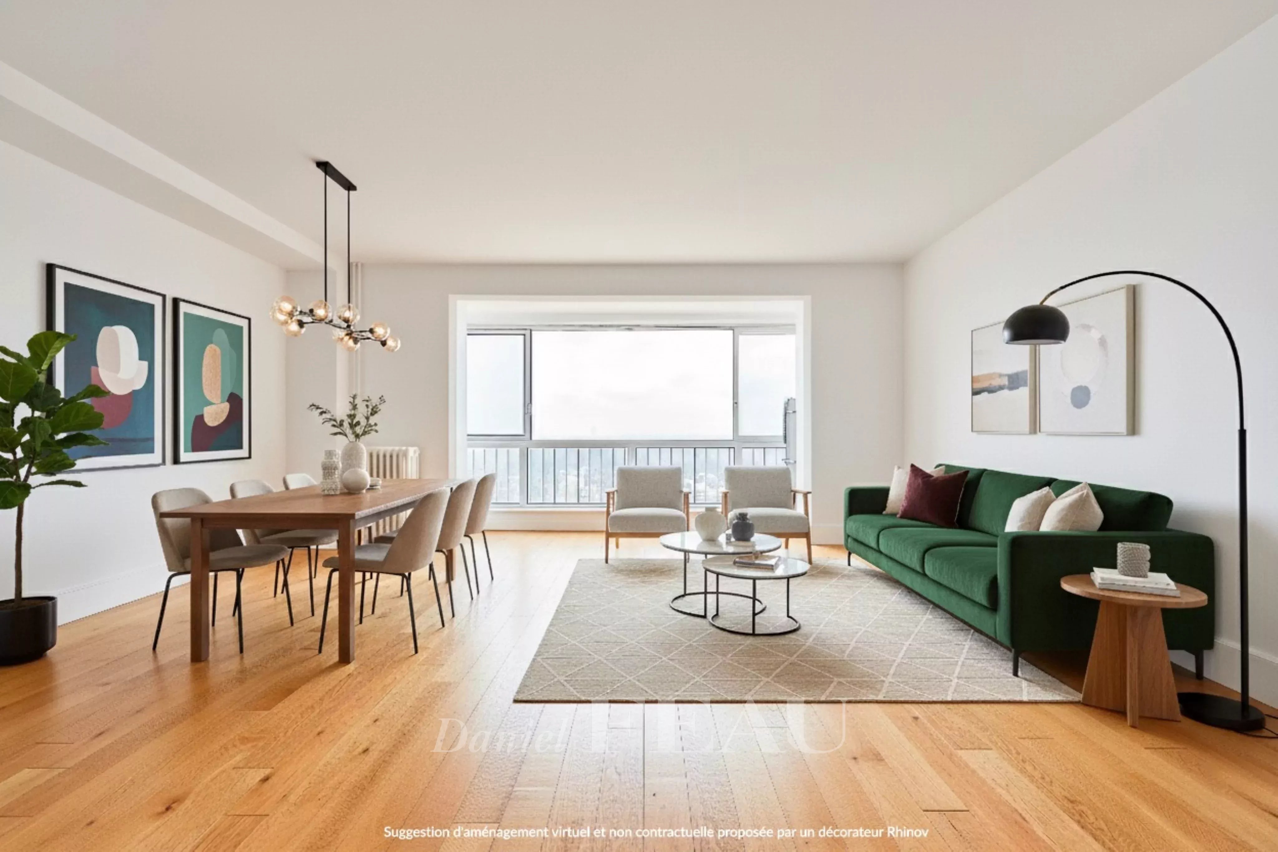 Saint-Cloud - Val d'Or - Vue tour Eiffel - 3 chambres, loggia.