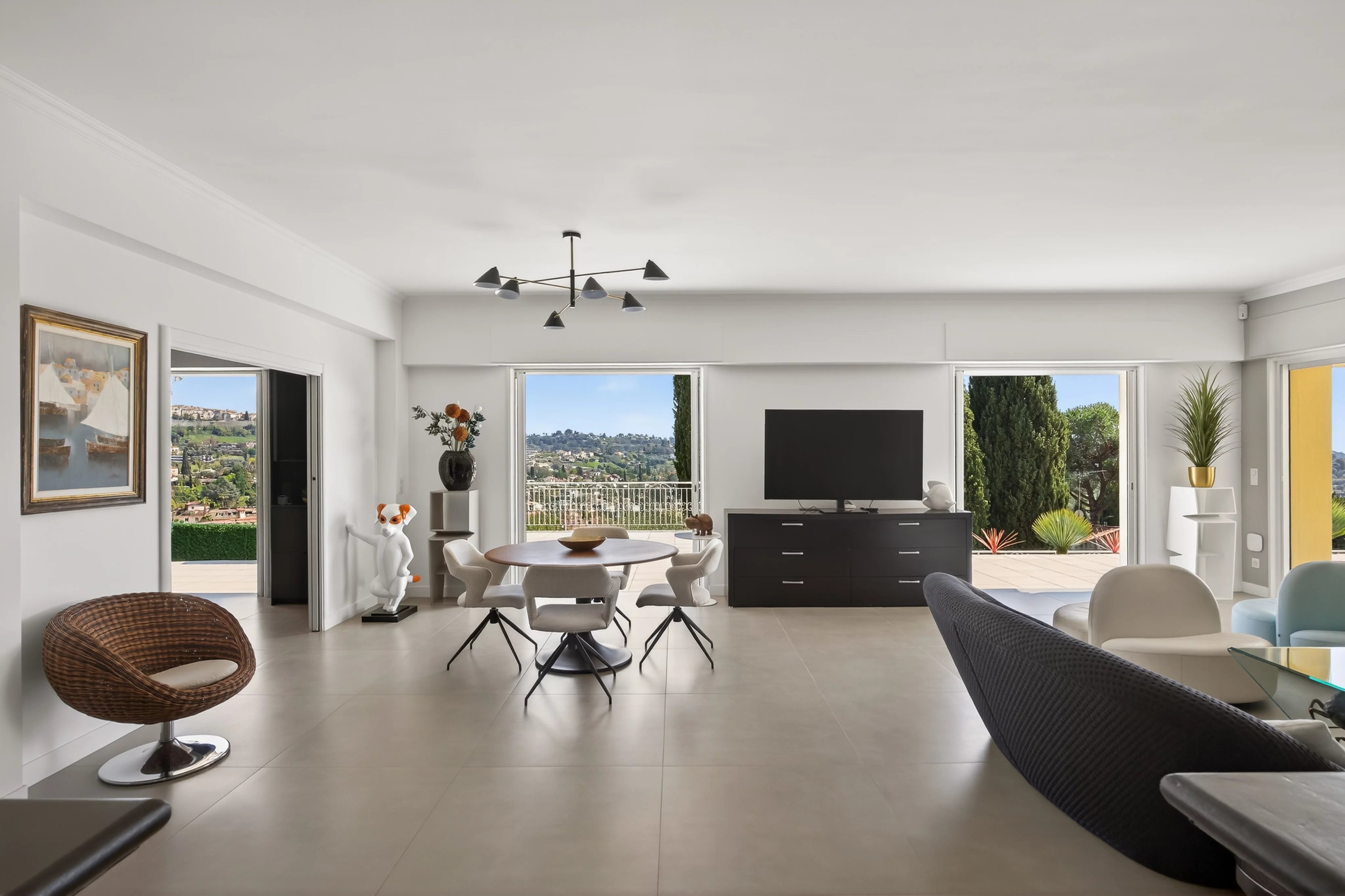 PRICE DROP - Single-story renovated villa with village view and large garage
