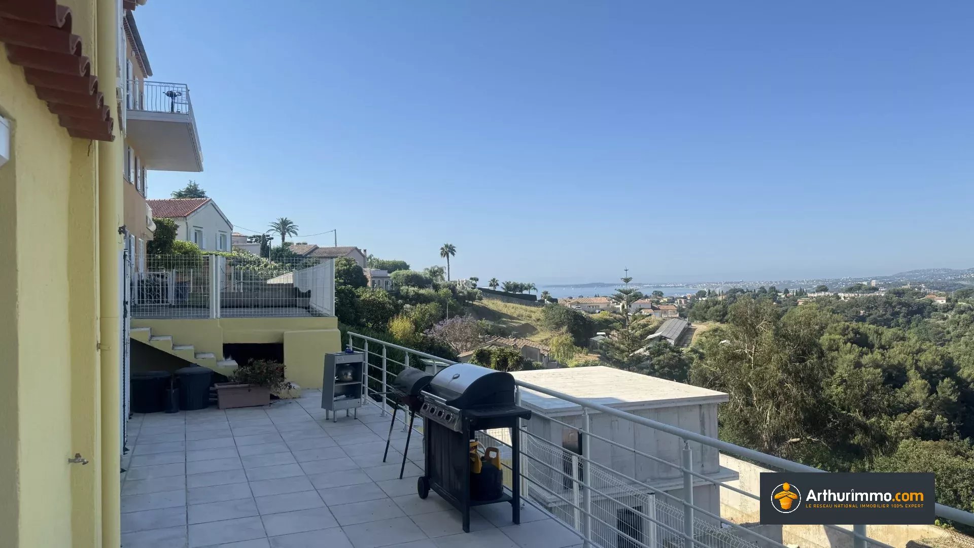 Villa individuelle – Pleine vue mer – Quartier recherché du Val Fleuri – Cagnes-sur-Mer