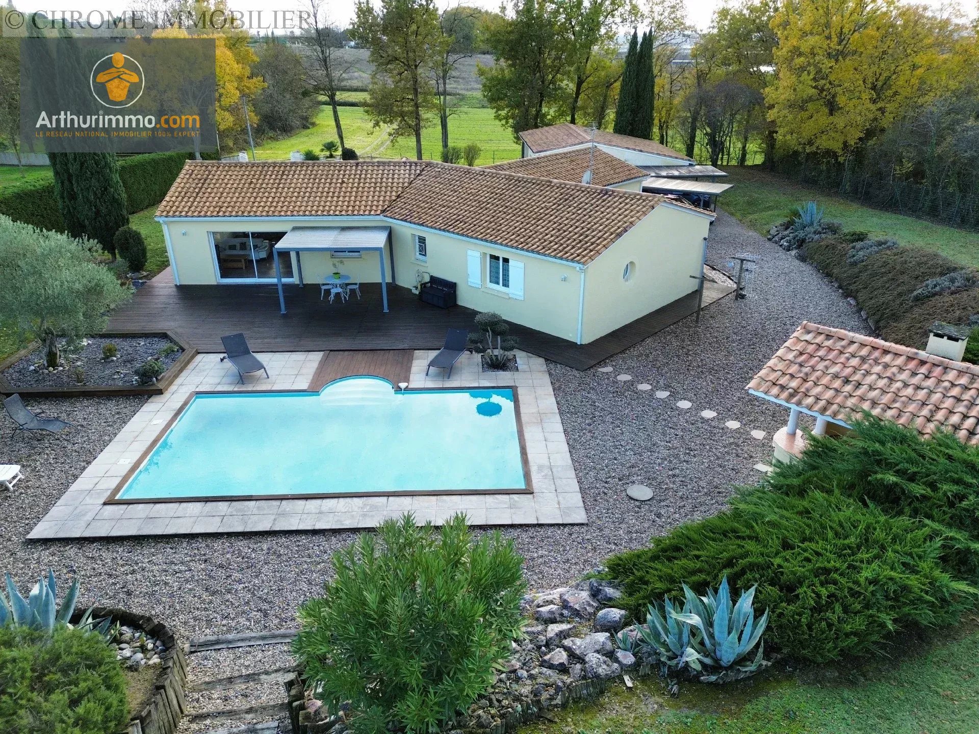 Villa de 158 m² avec piscine à 10 mn de Marmande