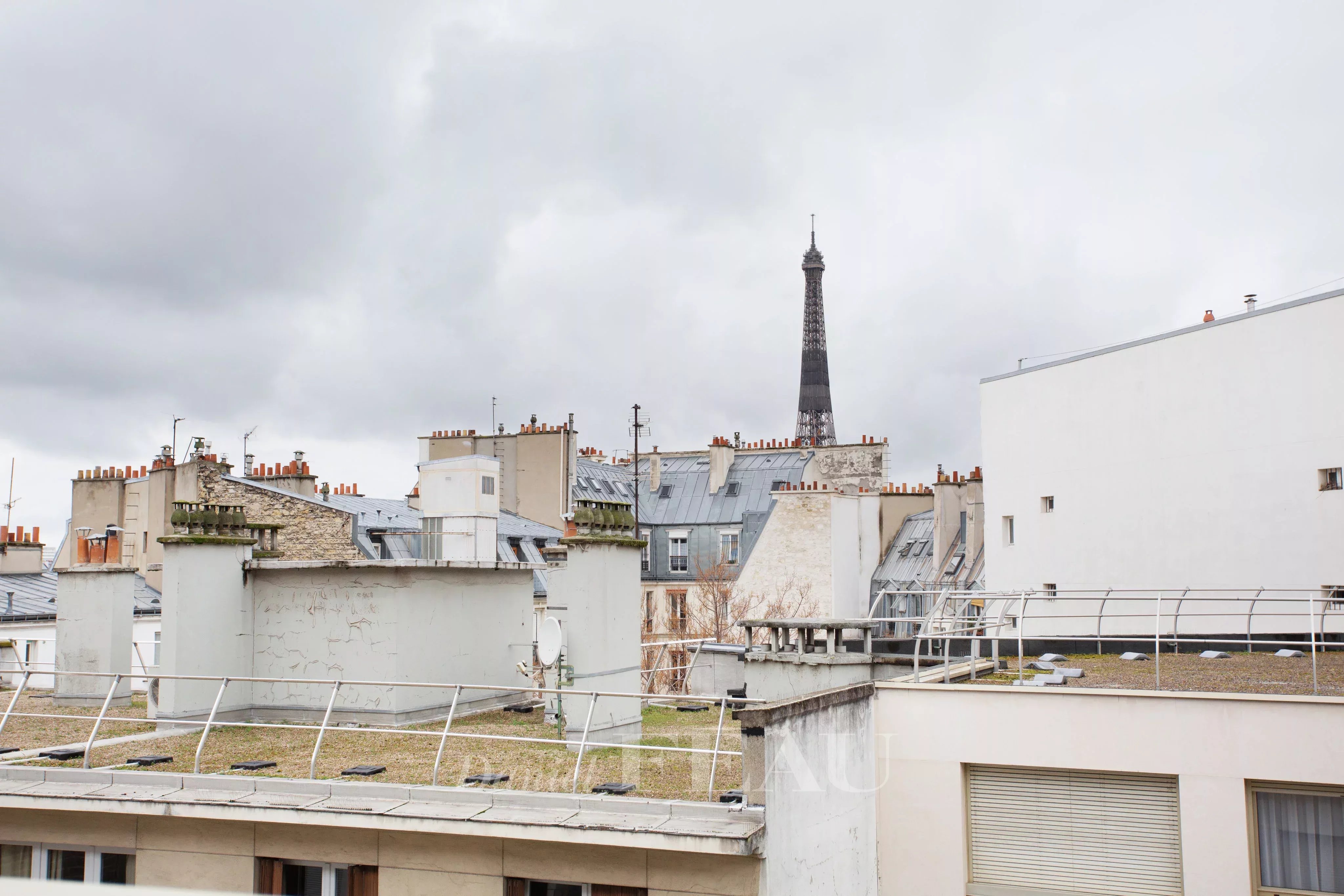 Vue de la terrasse des deux chambres