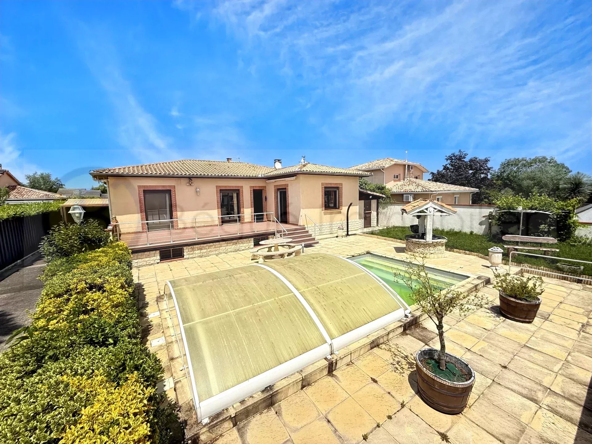 En exclusivite chez Begue Immobilier maison située à Pibrac dans le lotissement residentiel du Bernet