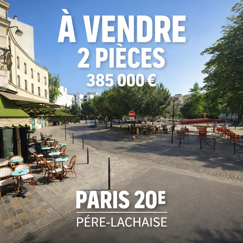 Exclusivité - 2 pièces traversant - Charme de l’ancien - Charonne / Père-Lachaise - Paris 20ème