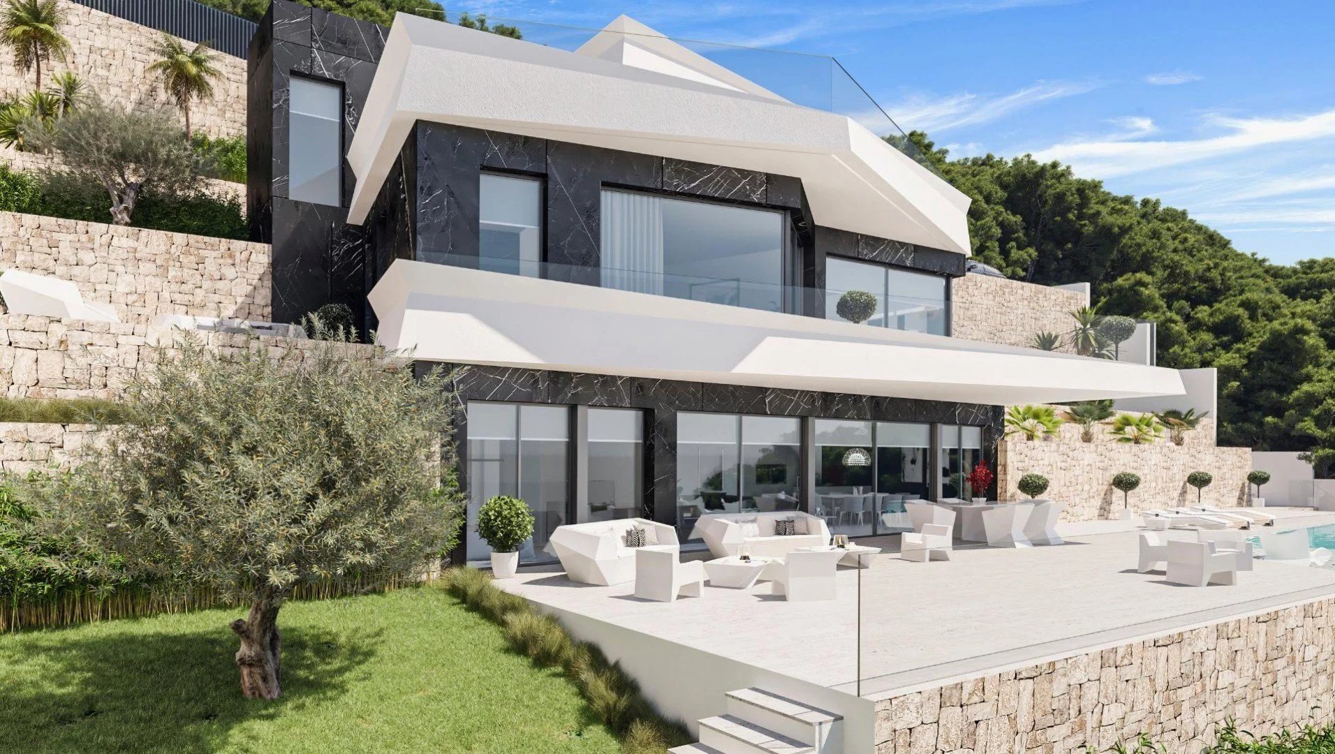 Nouvelle villa de luxe construite à Benissa