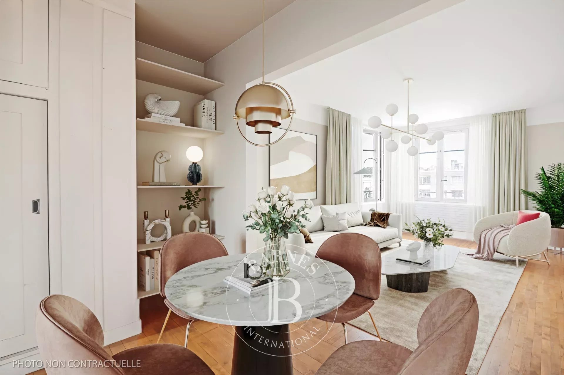 Neuilly - Argenson - 3-bedroom apartment - Upper floor - Unobstructed views