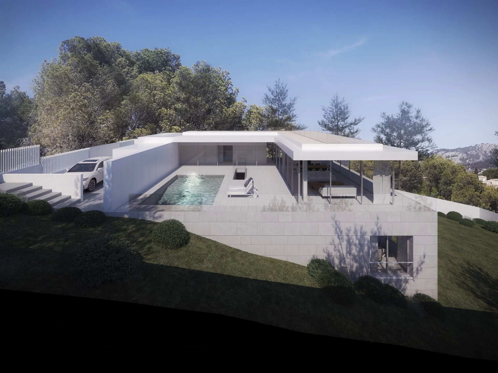 Land with Licence and Project for High End Villa