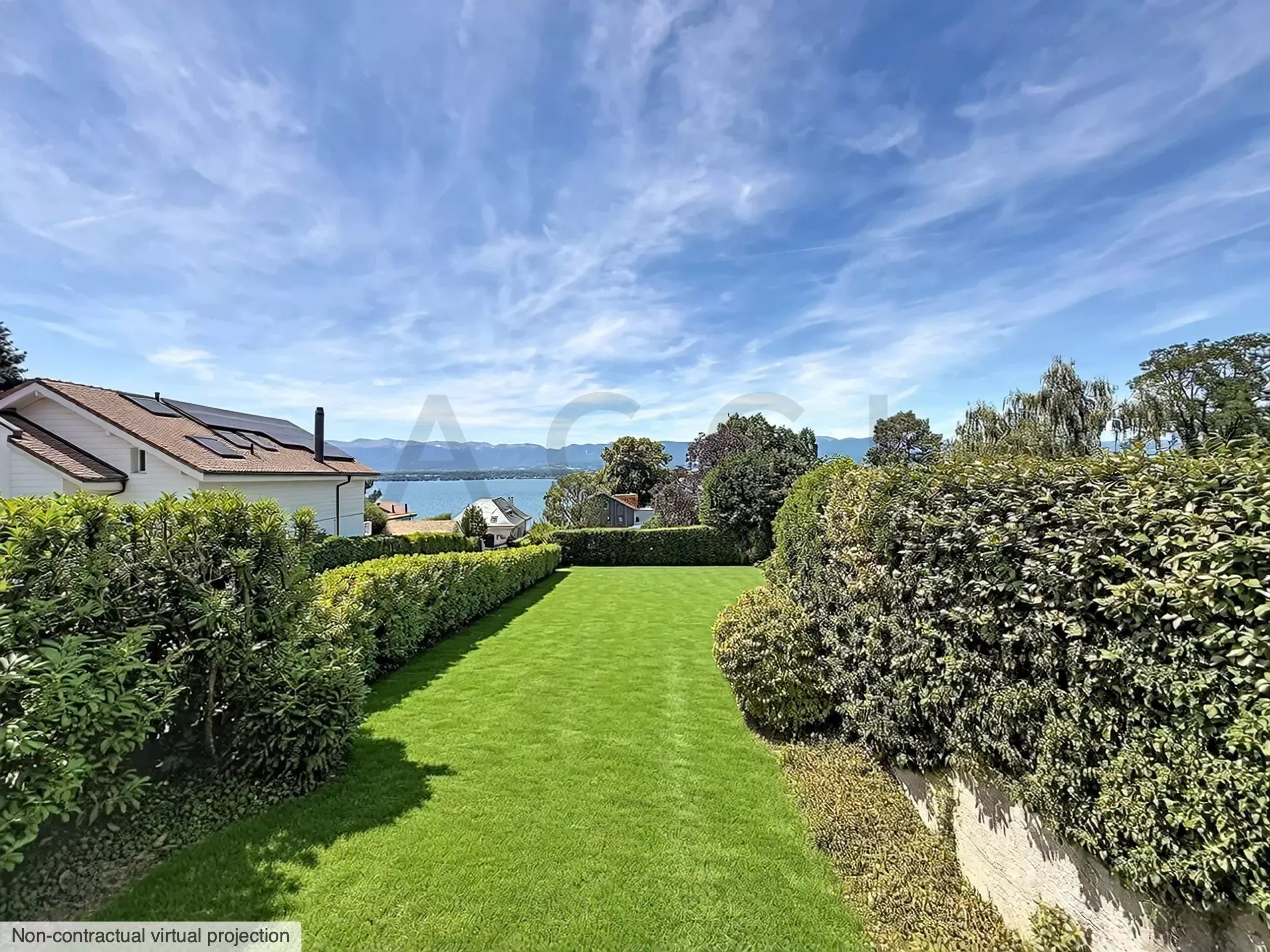 Magnifique villa avec vue panoramique et accès privé au lac – Anières (Genève)