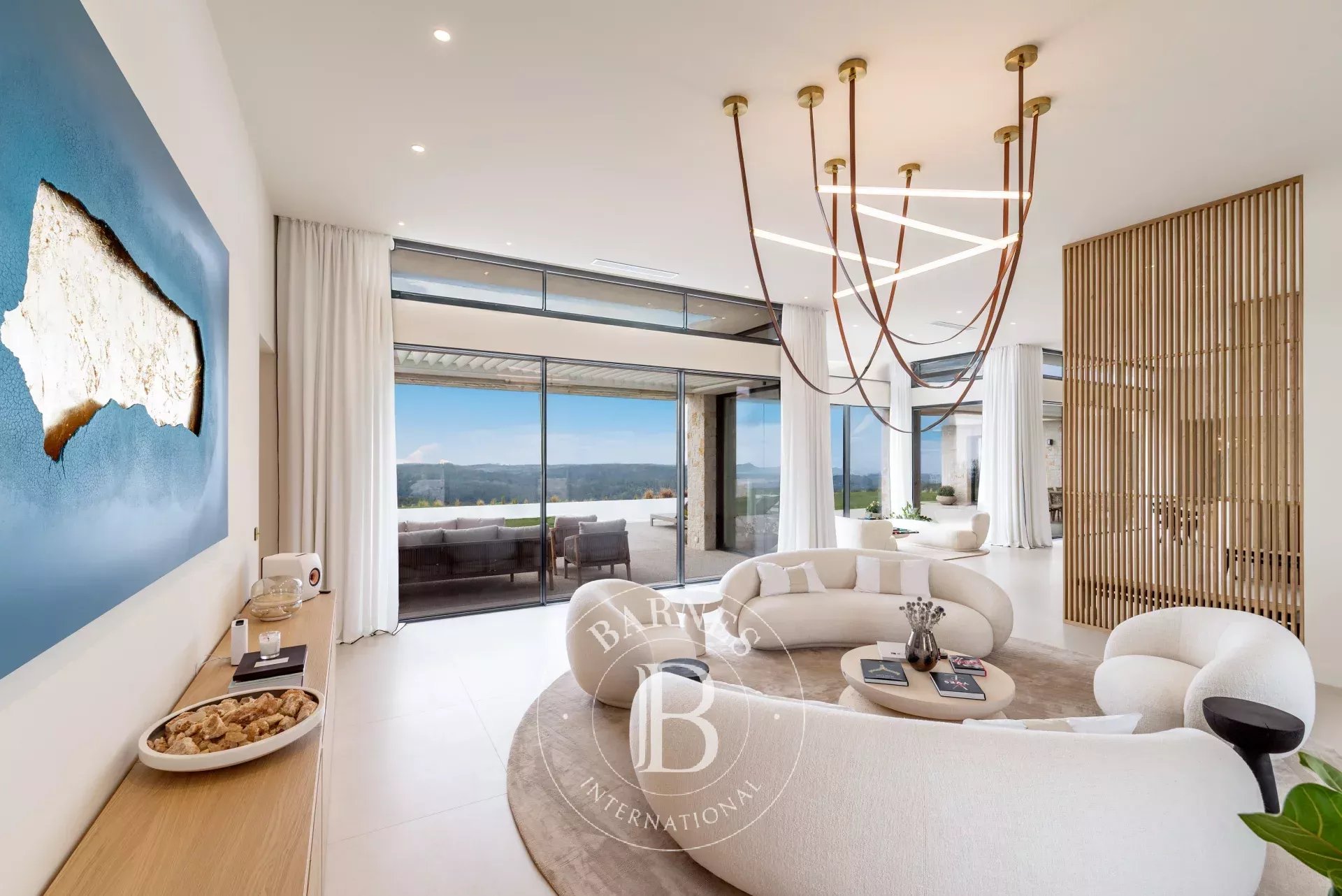 Roquefort-les-Pins - Highly sought-after residential area - New villa with breathtaking sea views - picture 31 title=