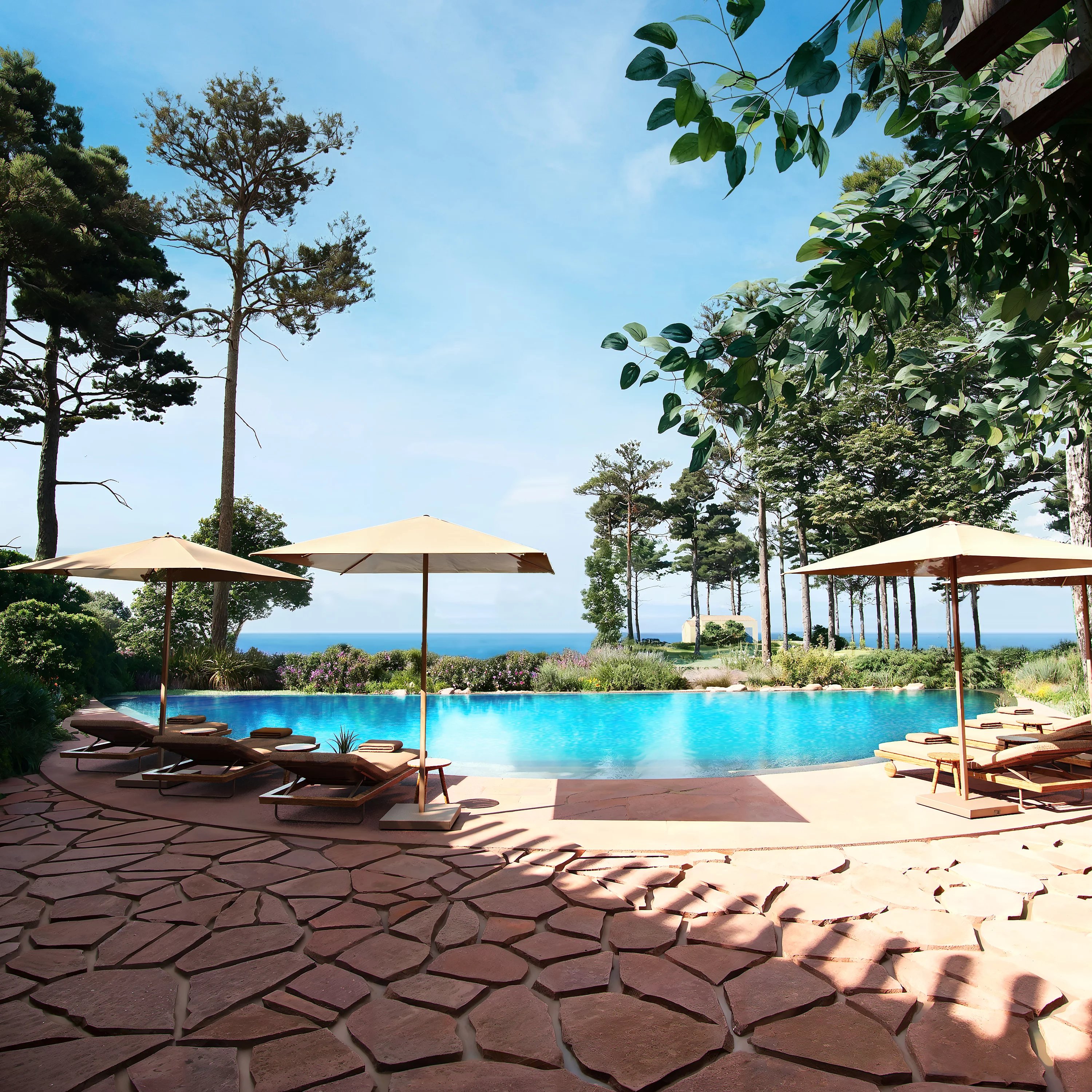 Buildable land with feet in the water – 1 hectare with sea view